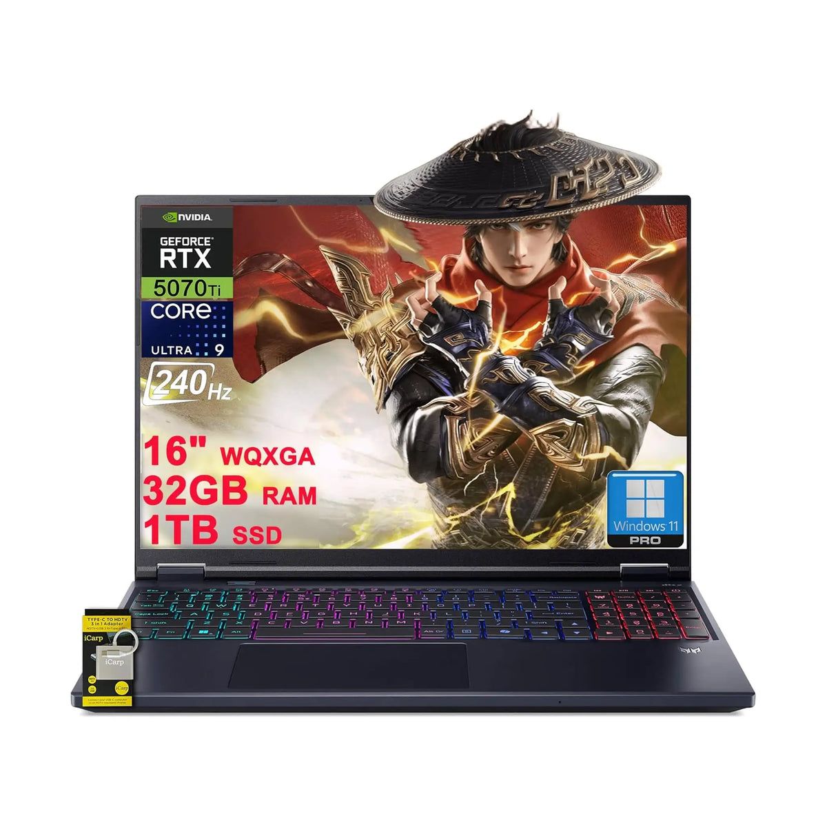 Acer Predator Helios Neo 16S AI Gaming Laptop (2025) – 16" OLED WQXGA 240Hz, Intel Core Ultra 9 275HX