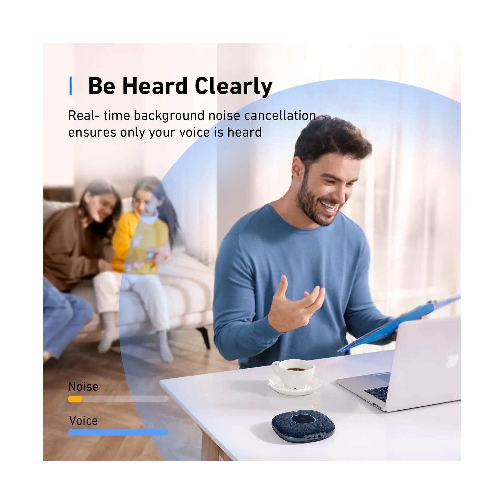 Anker PowerConf S3 - Bluetooth Speakerphone - Blue