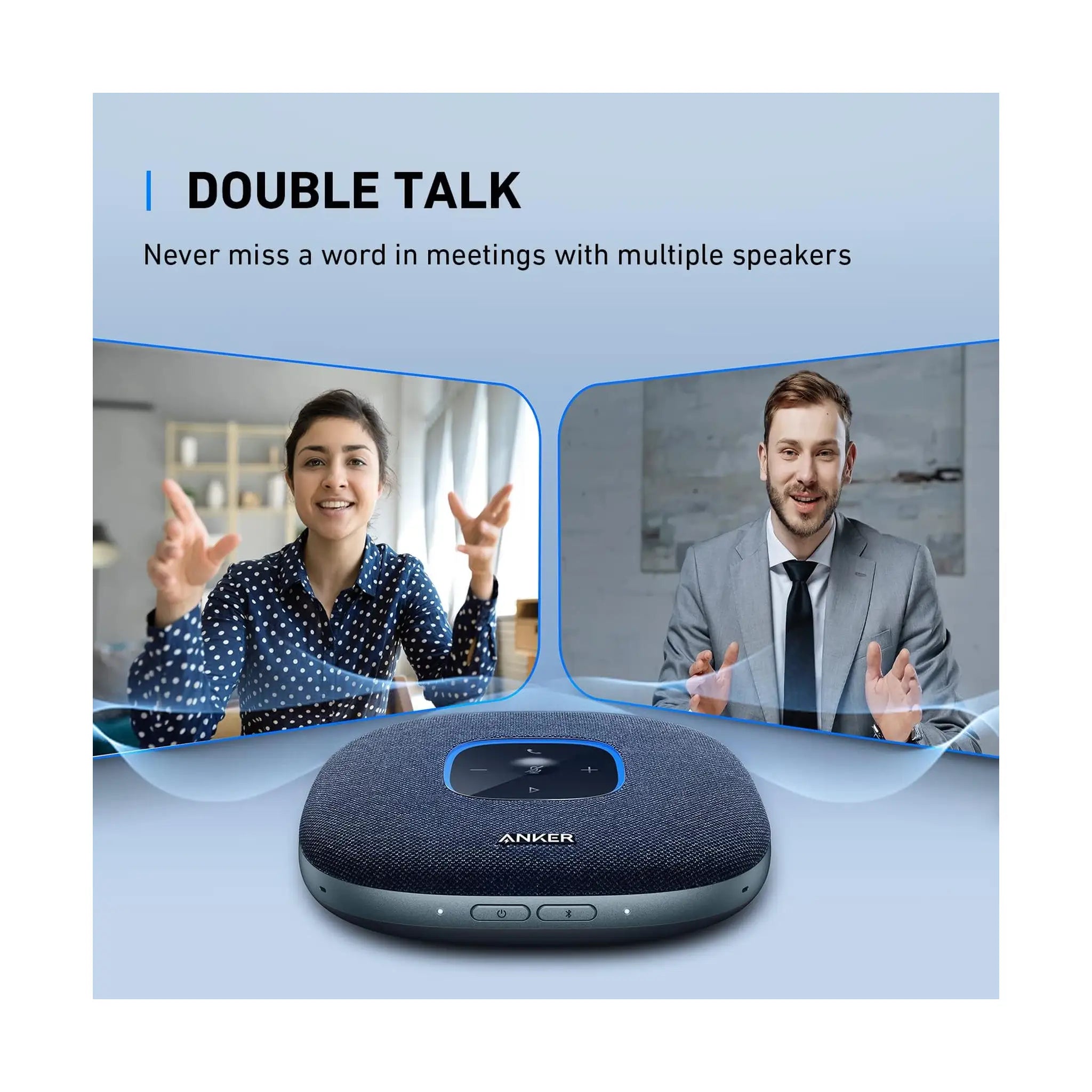 Anker PowerConf S3 - Bluetooth Speakerphone - Blue