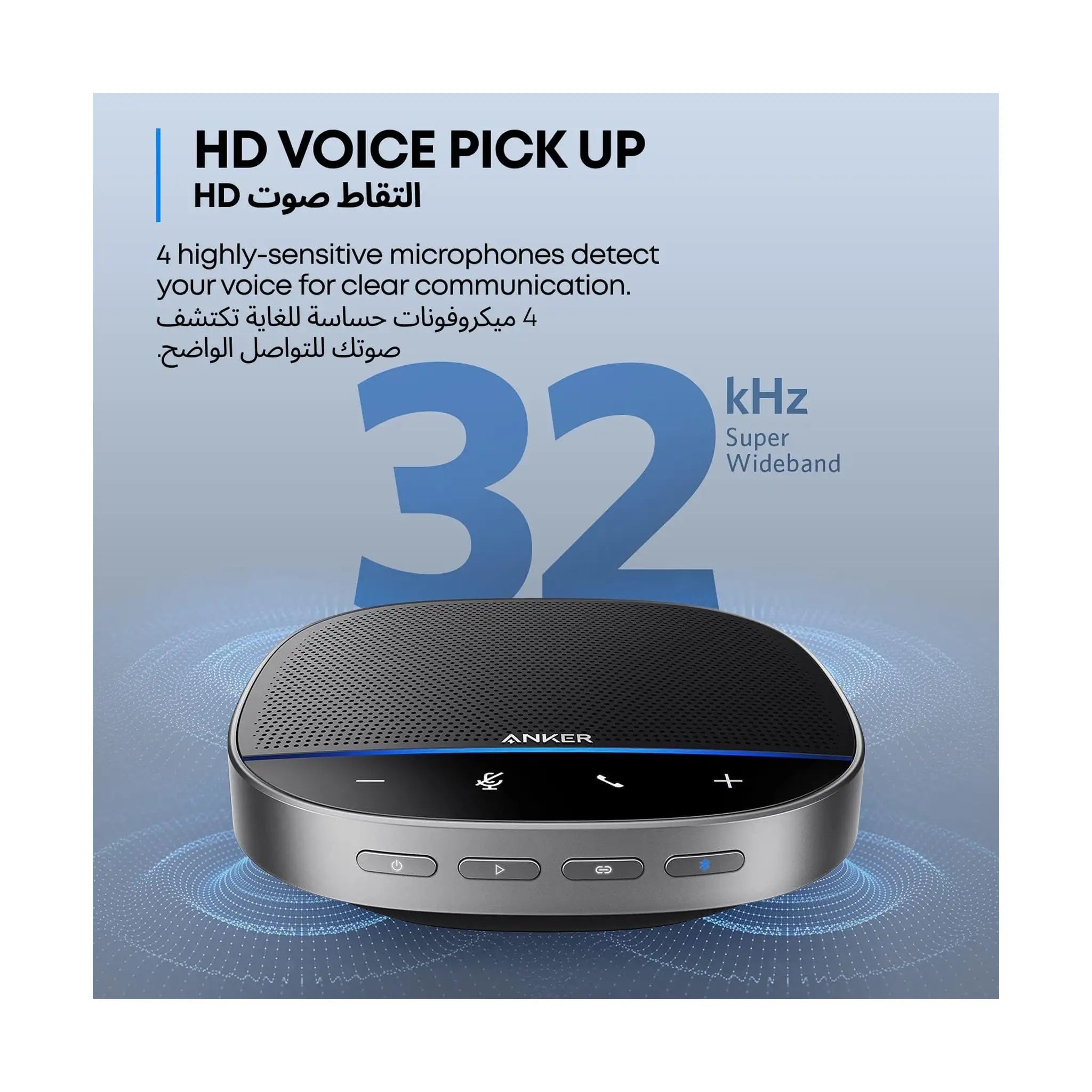 Anker PowerConf S500 - Bluetooth Speakerphone - Multi Color