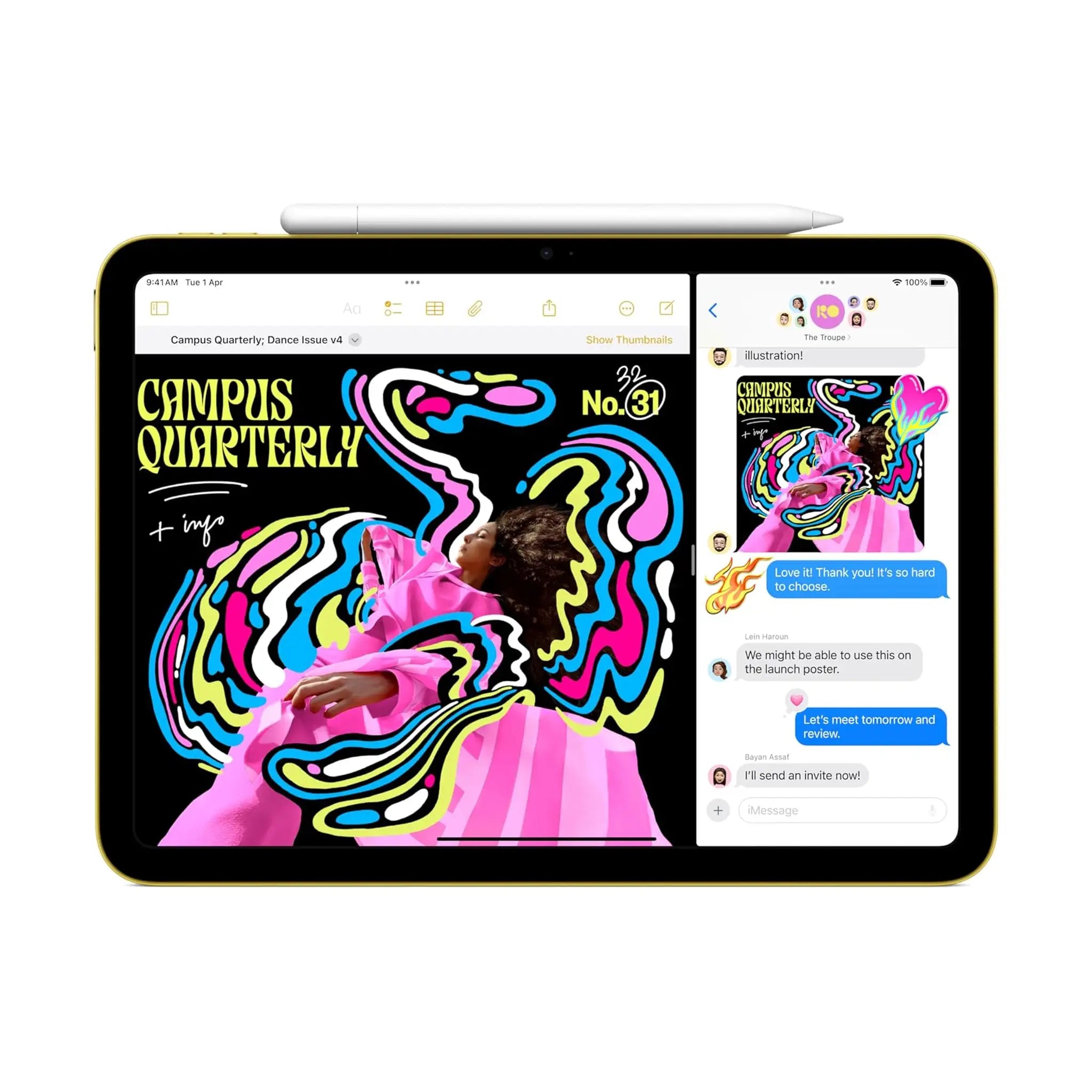 Apple iPad 11-inch (2025) - A16 Chip, Liquid Retina Display, 12MP Front & Rear Cameras, Touch ID, All-Day Battery Life