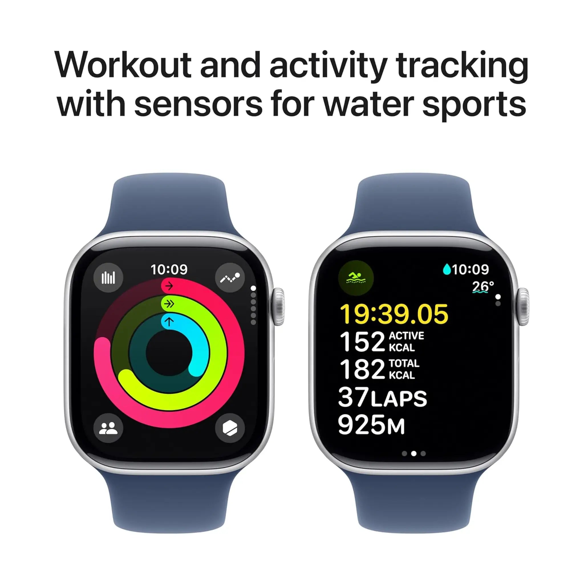 #Color_Silver - Sport Band - Denim