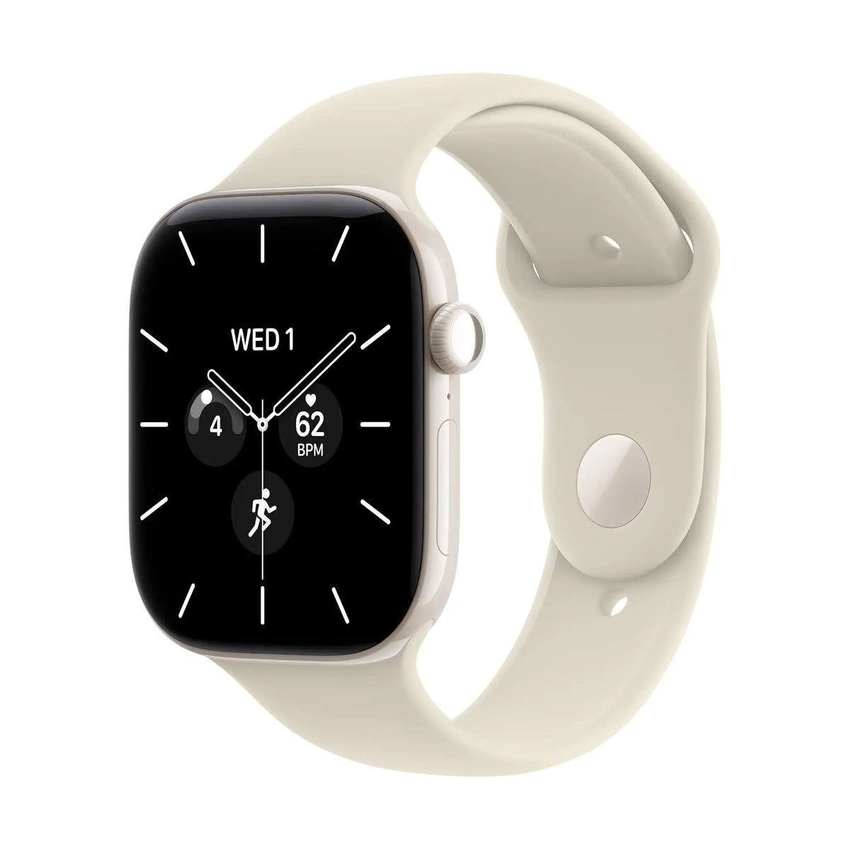 #Color_Pearl White Ceramic, Sand Sport Band