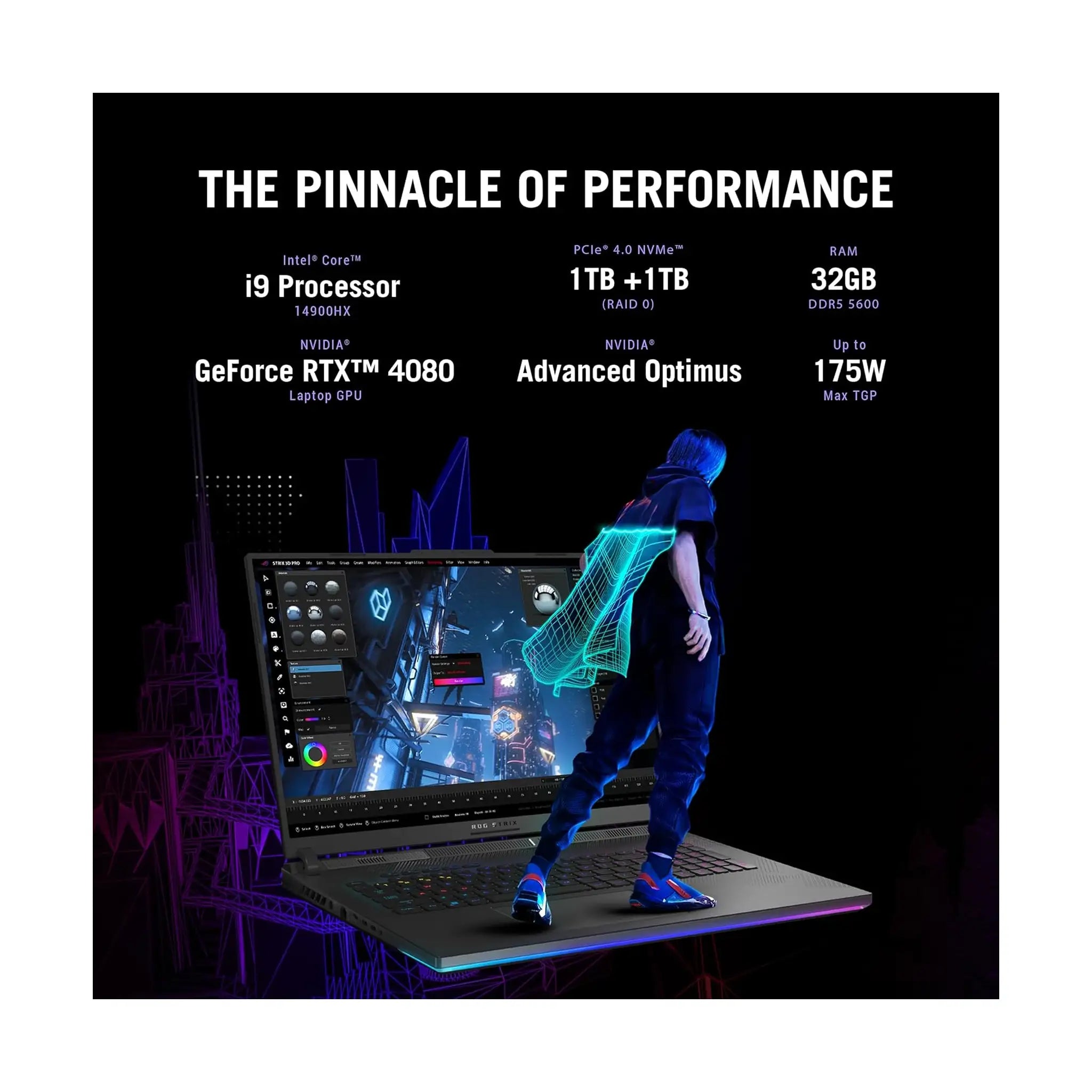 ASUS ROG Strix SCAR - 18 Inches QHD-  Core-i9 - High Performance Gaming Laptop