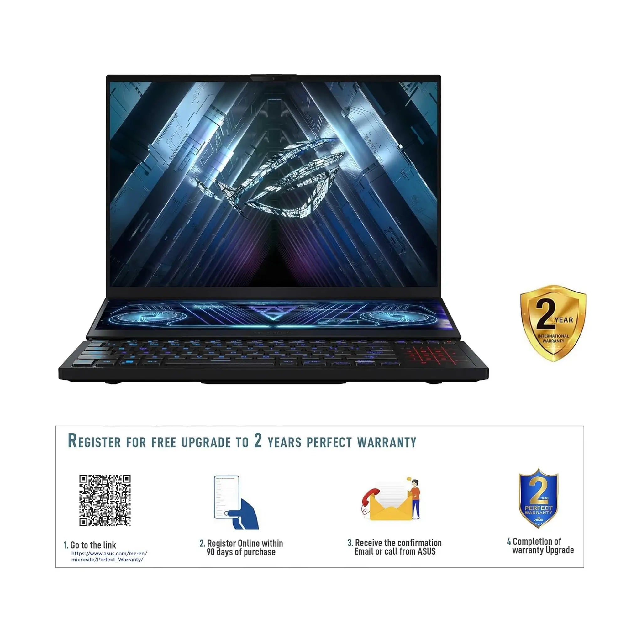 ASUS ROG Zephyrus Duo 16 - 16" QHD+ 165Hz, Ryzen 9 6900HX, RTX 3080 Ti, 32GB RAM, 2TB SSD