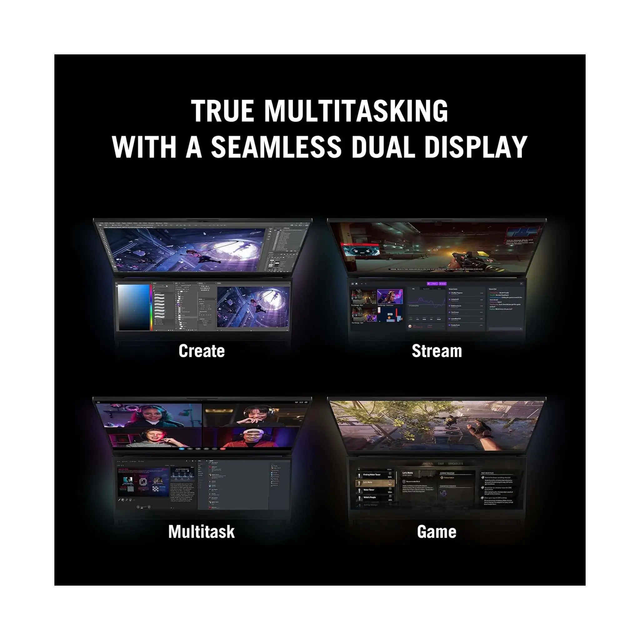 ASUS ROG Zephyrus Duo 16 - 16" QHD+ 165Hz, Ryzen 9 6900HX, RTX 3080 Ti, 32GB RAM, 2TB SSD