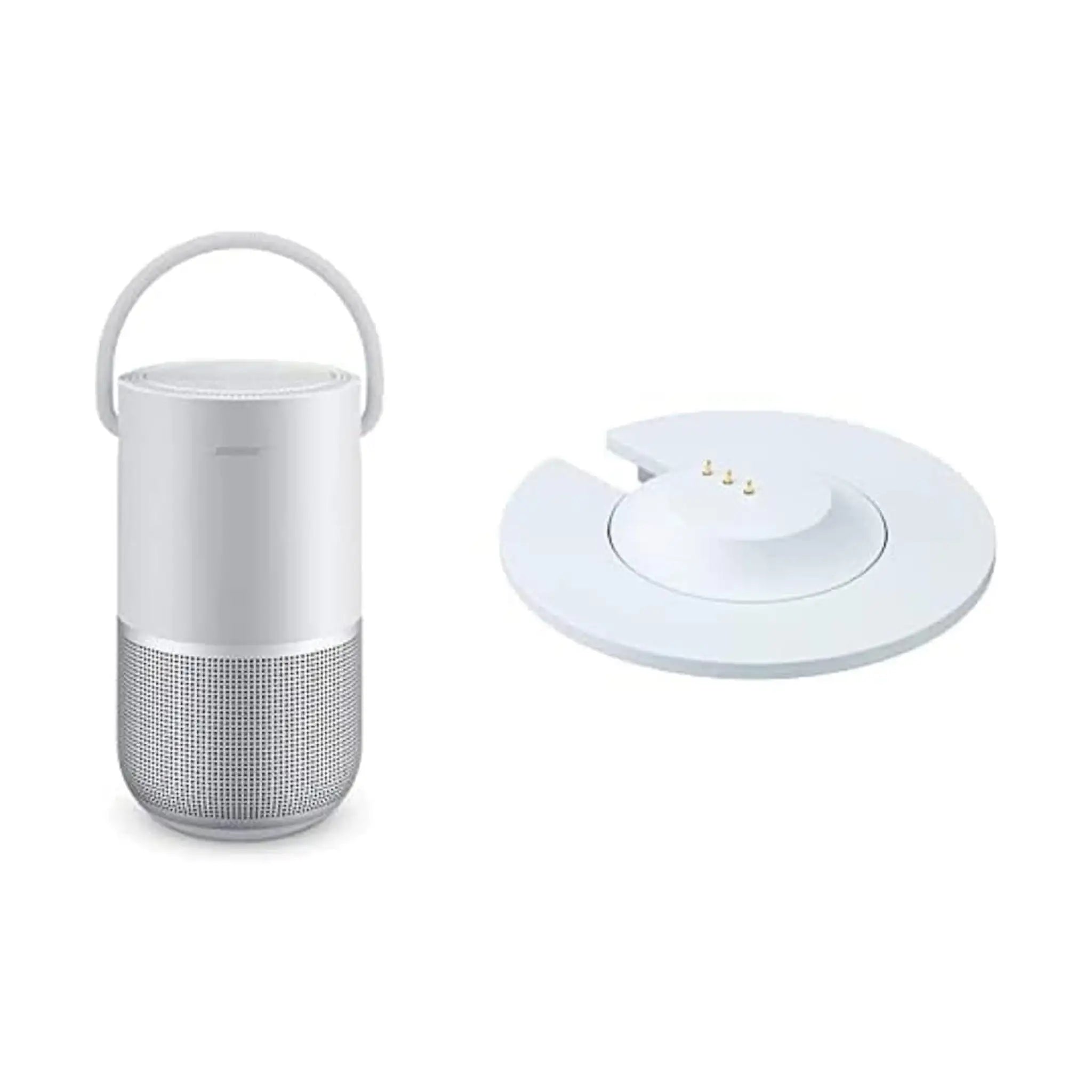 Bose Portable Smart Speaker and Charging Cradle - Luxe Silver