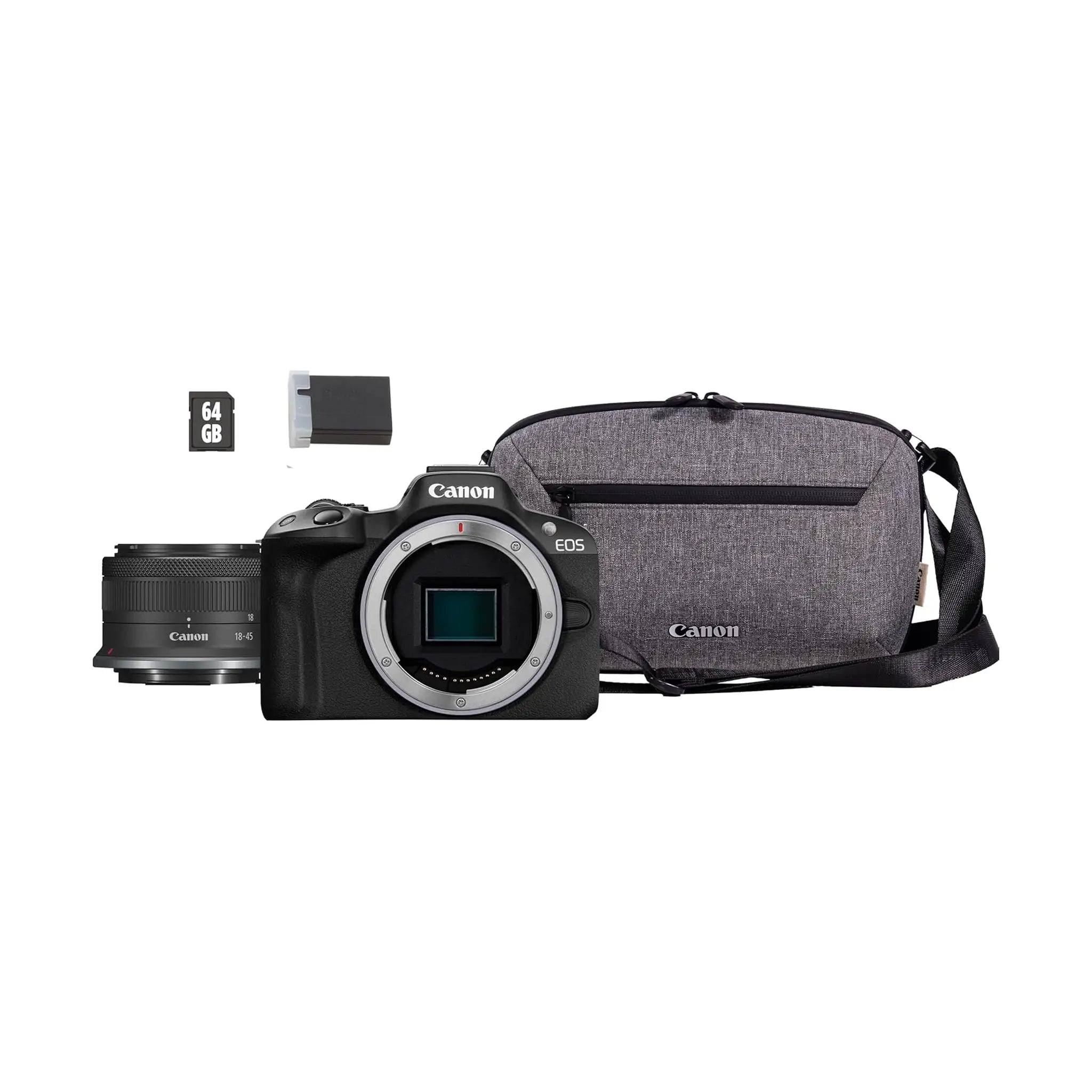 Canon EOS R50 Mirrorless Camera with RF-S 18-45mm F4.5-6.3 IS STM Lens