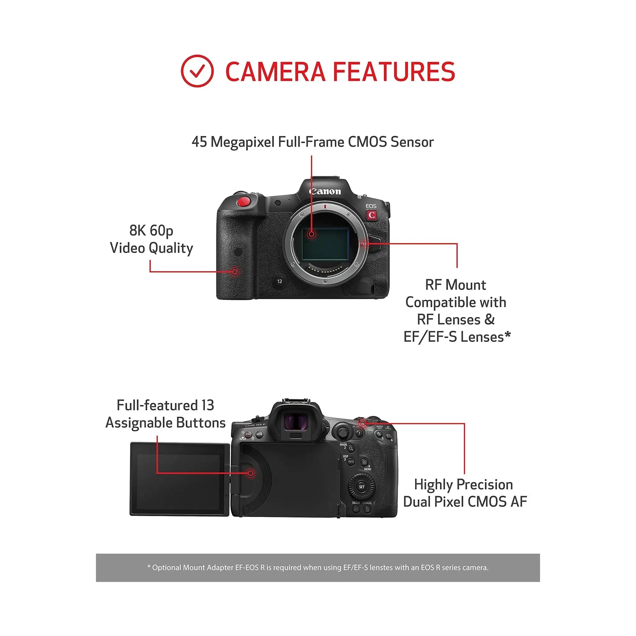 Canon EOS R5 C  - Body only