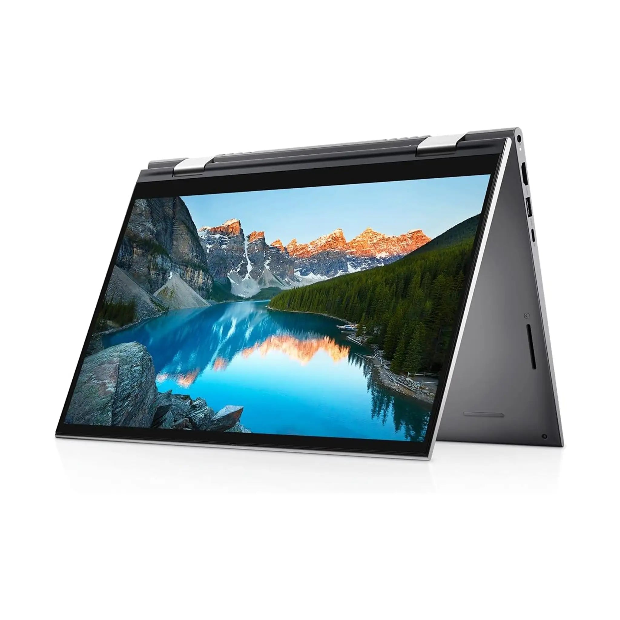 Dell Inspiron 14 5410 Convertible Laptop, 11th Gen Intel Core i5-1155G7, 14 Inch FHD Touchscreen, 256GB SSD, 8 GB RAM, Intel® Iris® Xe Graphics - Silver