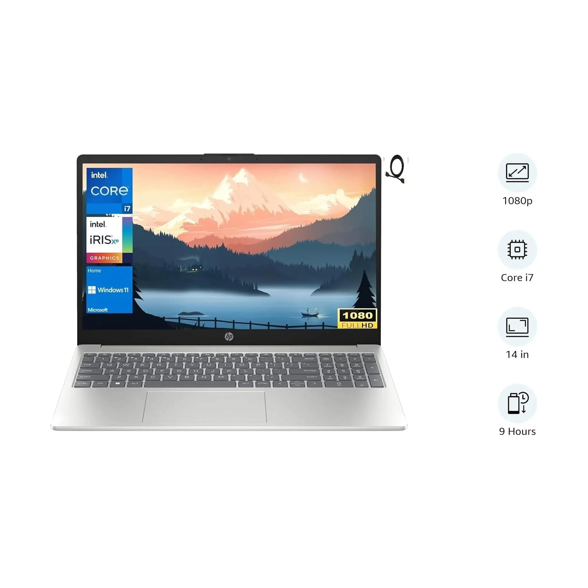 HP (2023) Laptop– 14" FHD, Intel i7-1355U, 16GB RAM, 1TB SSD, Windows 11