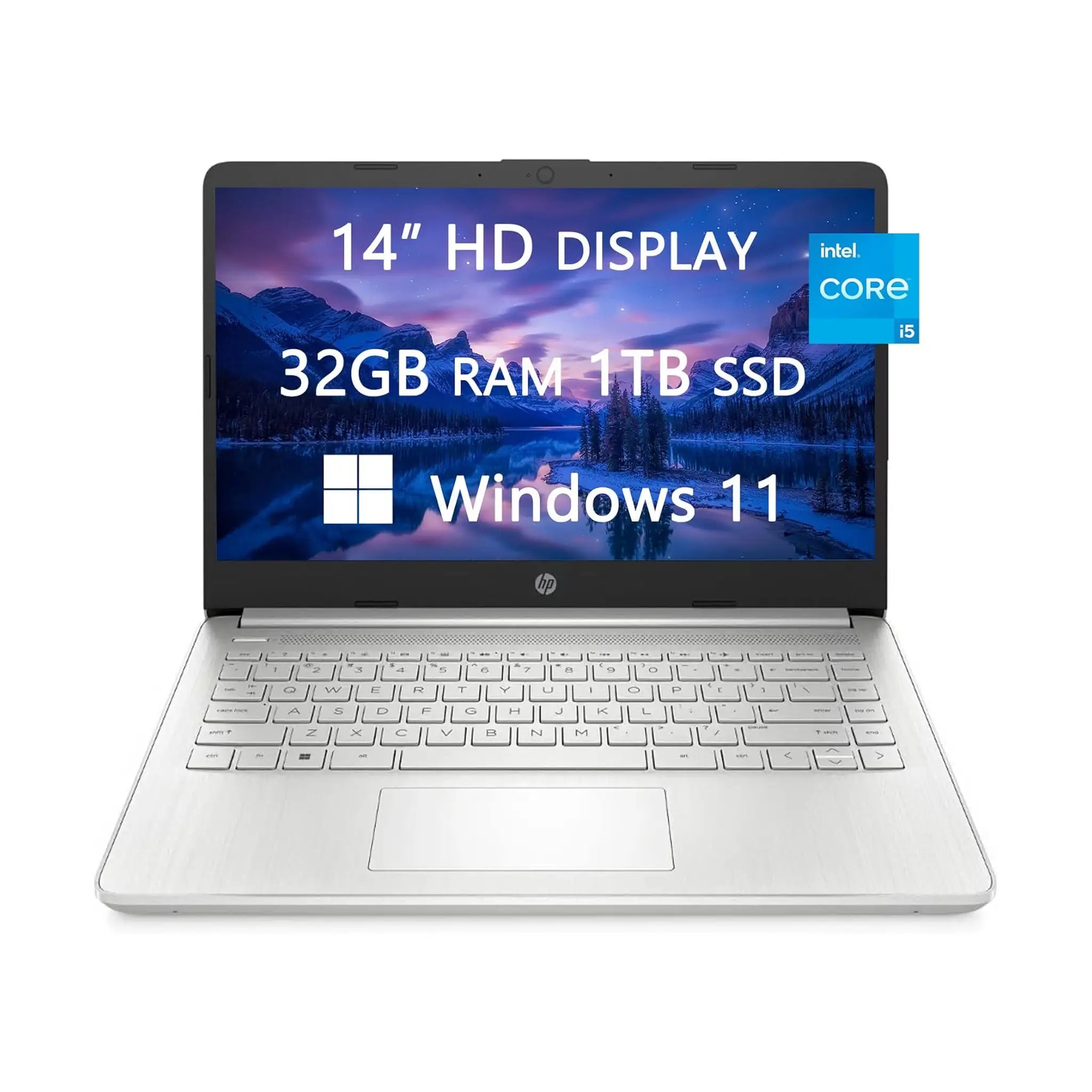 HP (2023) Laptop – 14" HD, Intel i5-1135G7, 32GB RAM, 1TB SSD, Windows 11