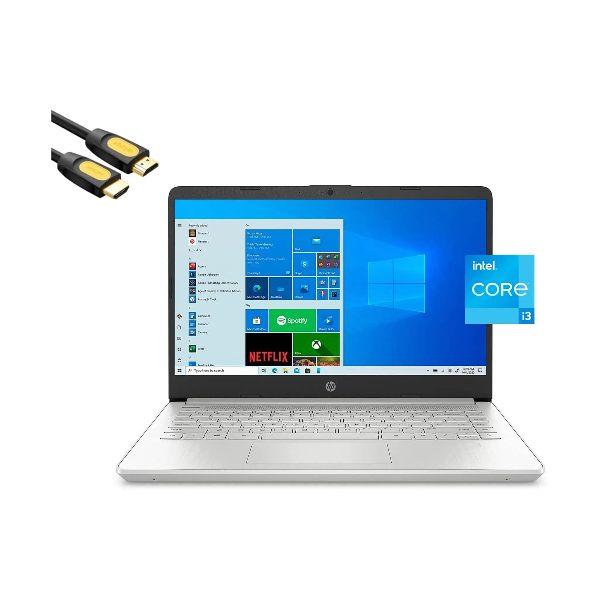 HP Premium Laptop (2021) – 14" FHD, Intel i3-1115G4, 8GB RAM, 512GB SSD, Windows 10