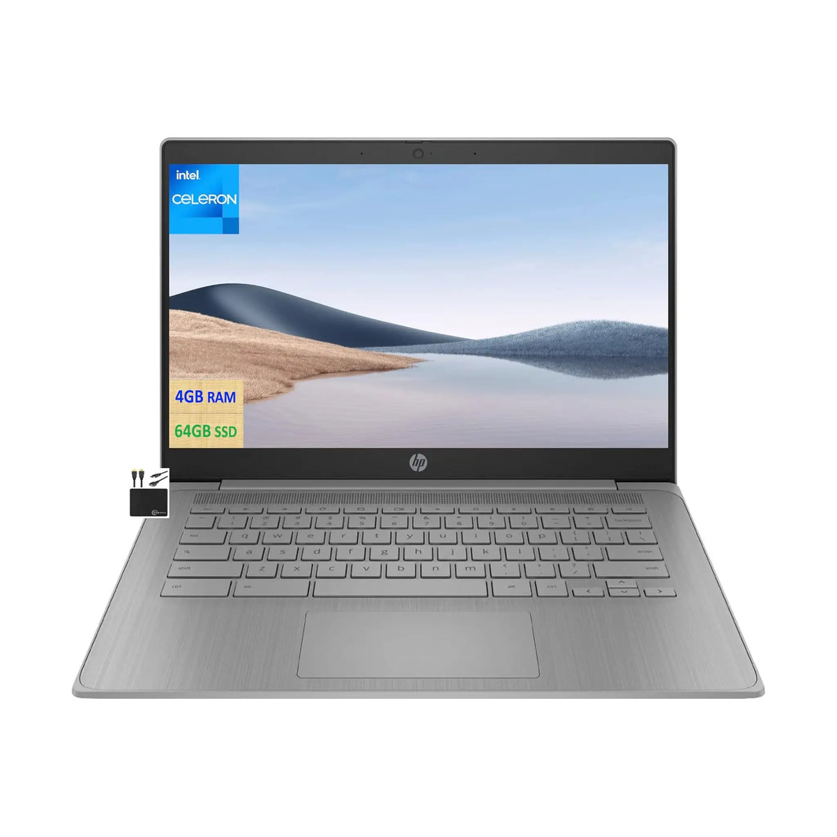 HP 14" Chromebook (2023) – HD, Intel Celeron N4120, 4GB RAM, 64GB eMMC, Chrome OS