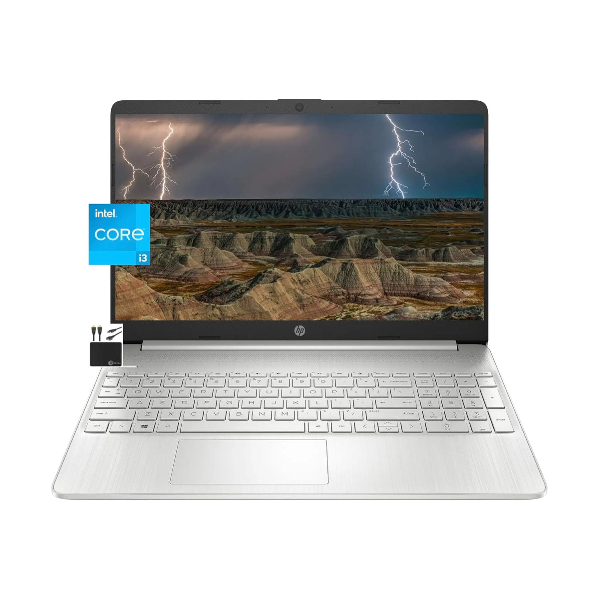 HP 15.6" Laptop (2022) – HD, Intel Core i3-1115G4, 8GB RAM, 256GB SSD, Windows 11 S