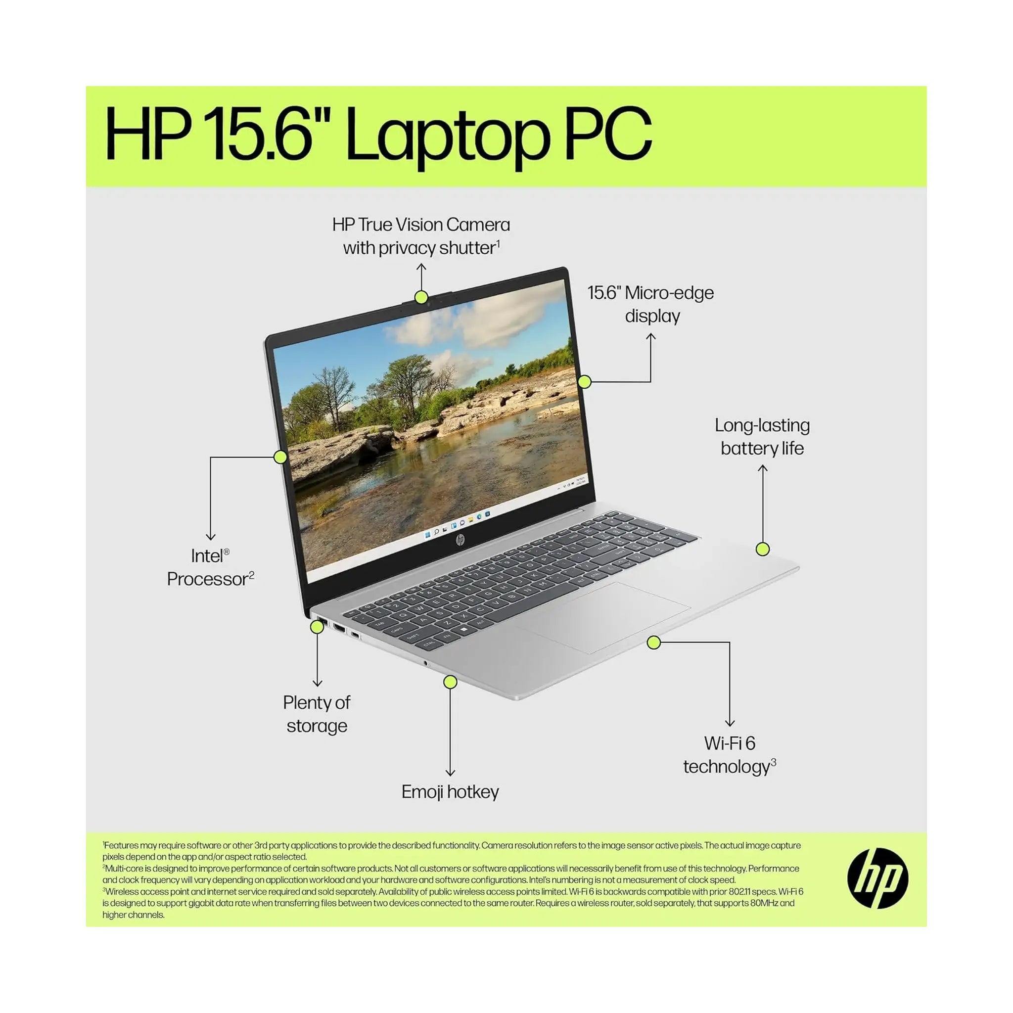 HP Laptop 15-fd Series (2024) – 15.6" FHD, Intel Core i5/i7, Windows 11 Home, Natural Silver