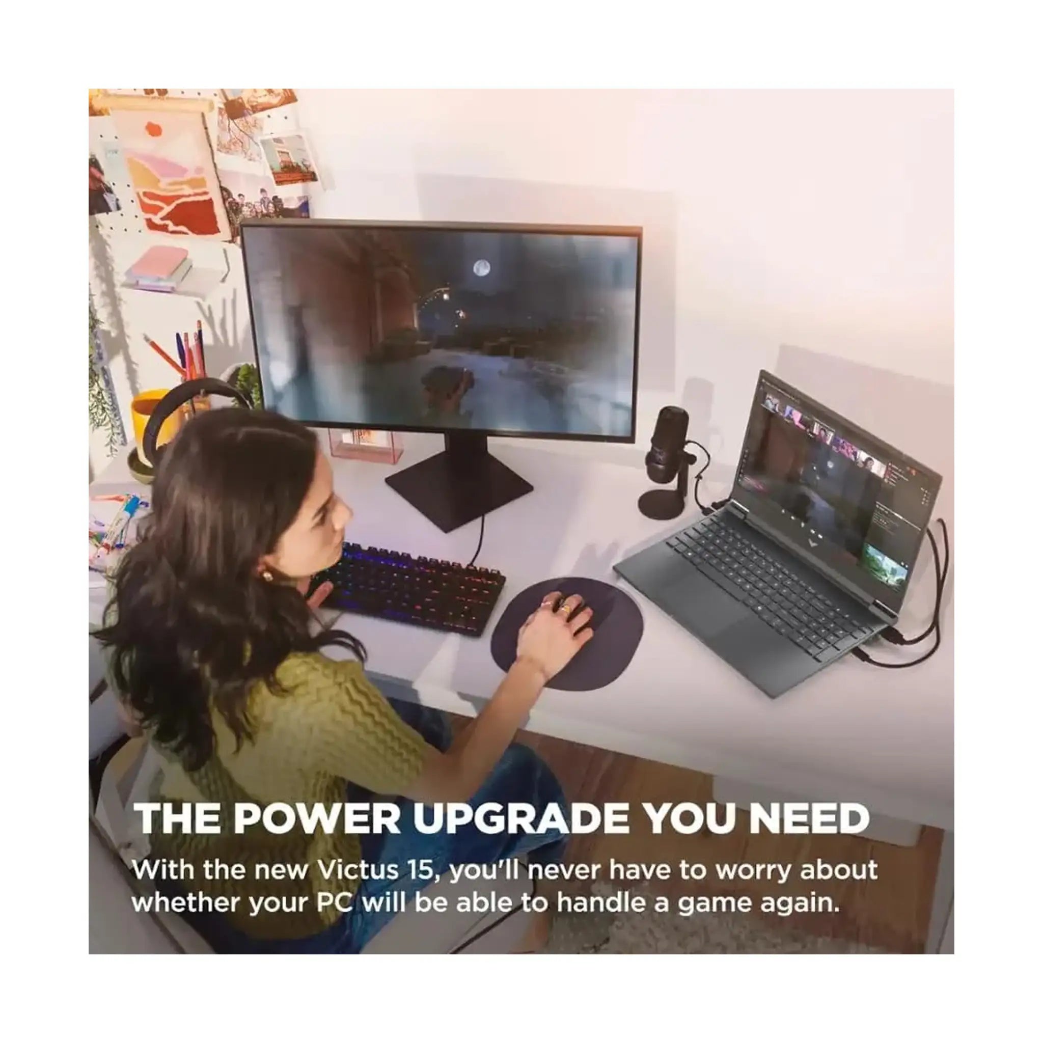 HP Victus 15.6" 144Hz FHD (2024) Gaming Laptop – AMD Ryzen 7 7445HS, RTX 4050, Windows 11