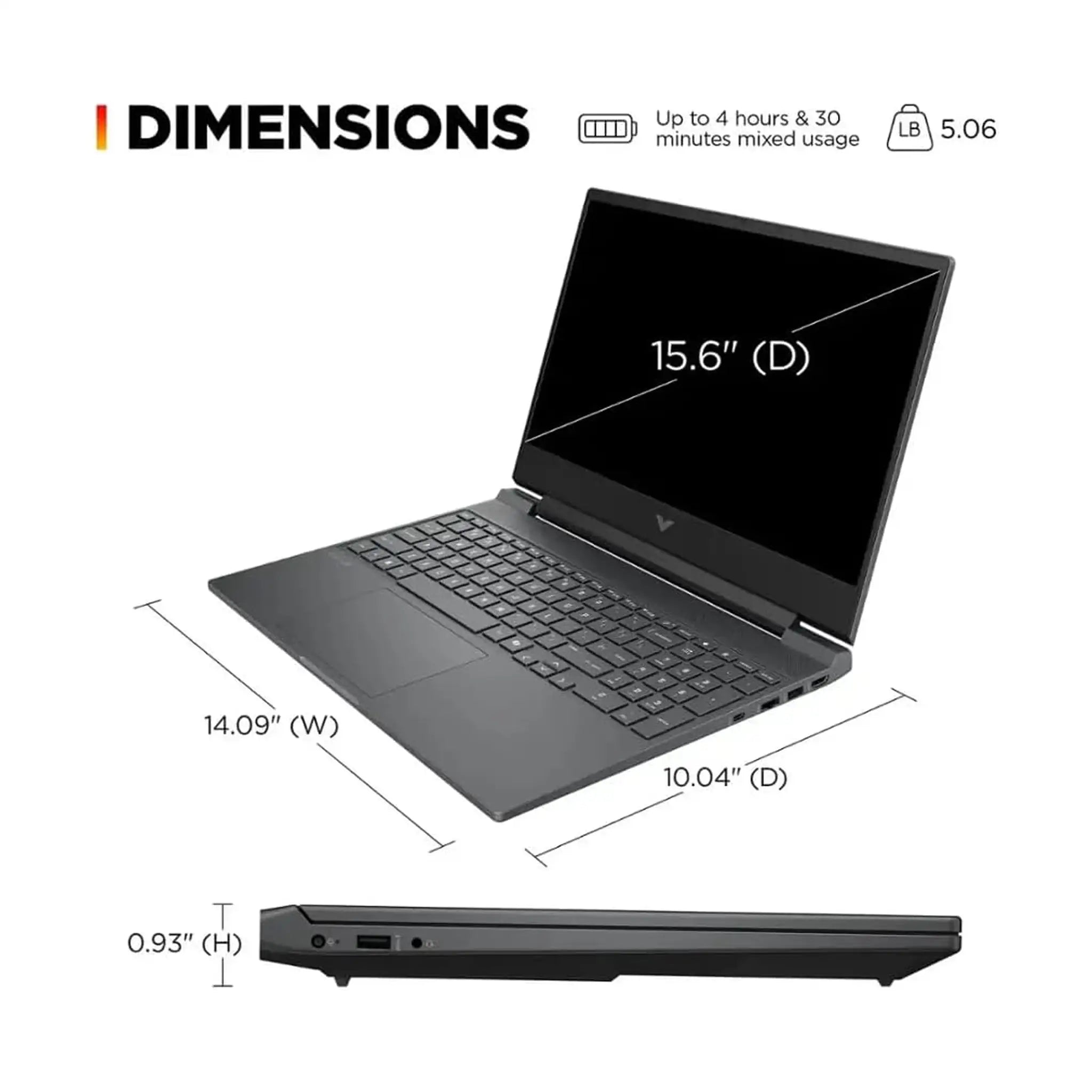 HP Victus 15-fa2013dx Gaming Laptop (2025) – 15.6" FHD 144Hz, Intel Core i5-13420H, 8GB RAM, 512GB SSD, RTX 3050 6GB, Windows 11 Home - Mica Silver