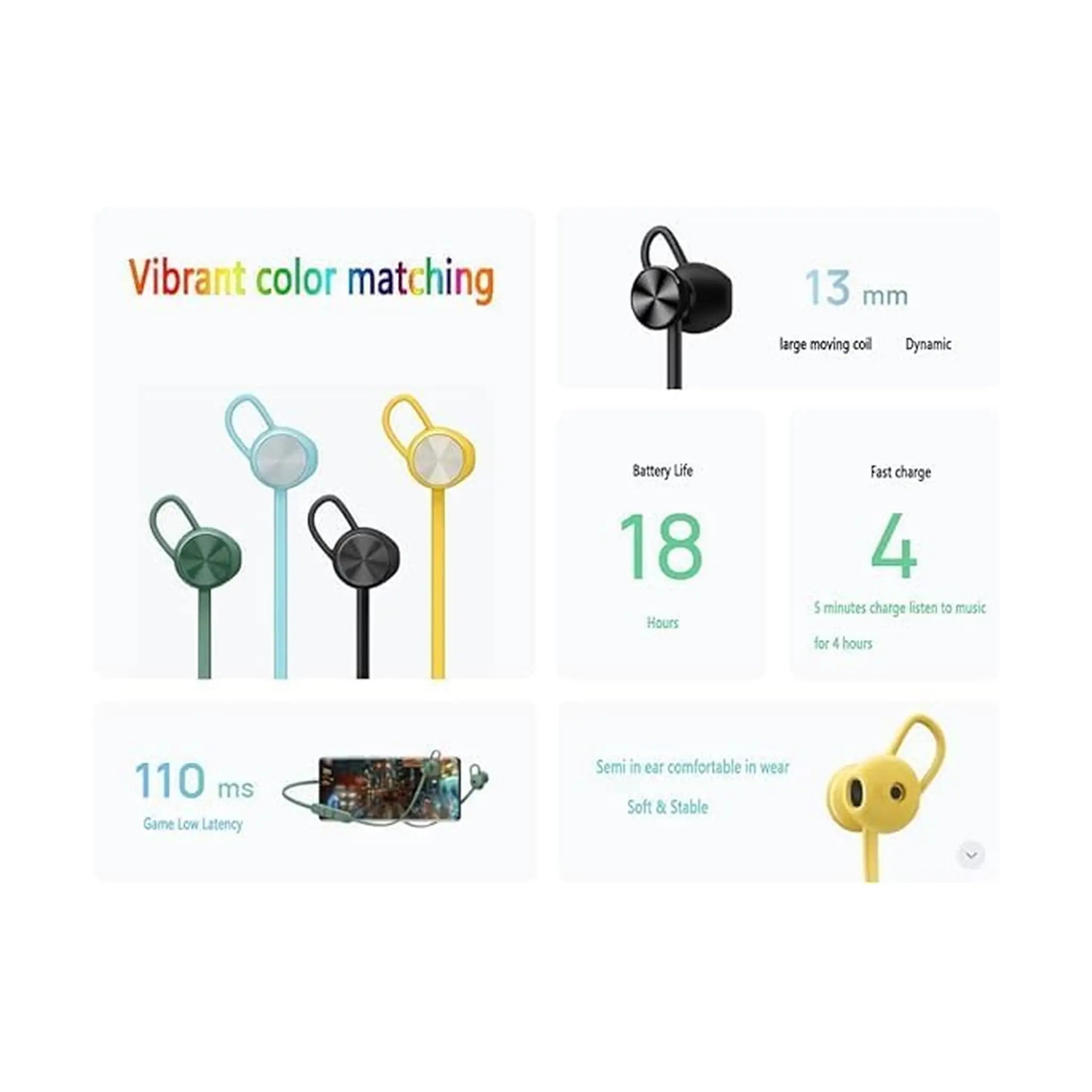 HUAWEI FreeLace Lite Wireless Earbuds M0003 IP55, AI Call Noise Reduction Headset - Blue