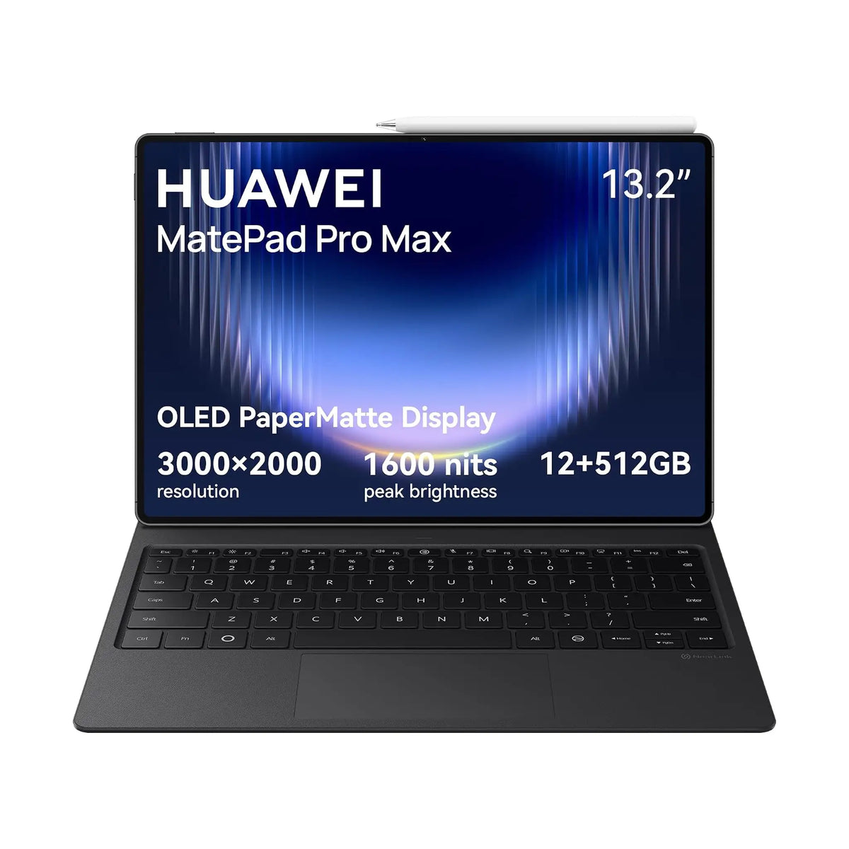 HUAWEI MatePad Pro Max Tablet – 13.2" OLED PaperMatte, Kirin T93 Pro, 12GB RAM, 512GB, Wi-Fi, 10400mAh battery, M-Pencil + Mouse Included, Blue