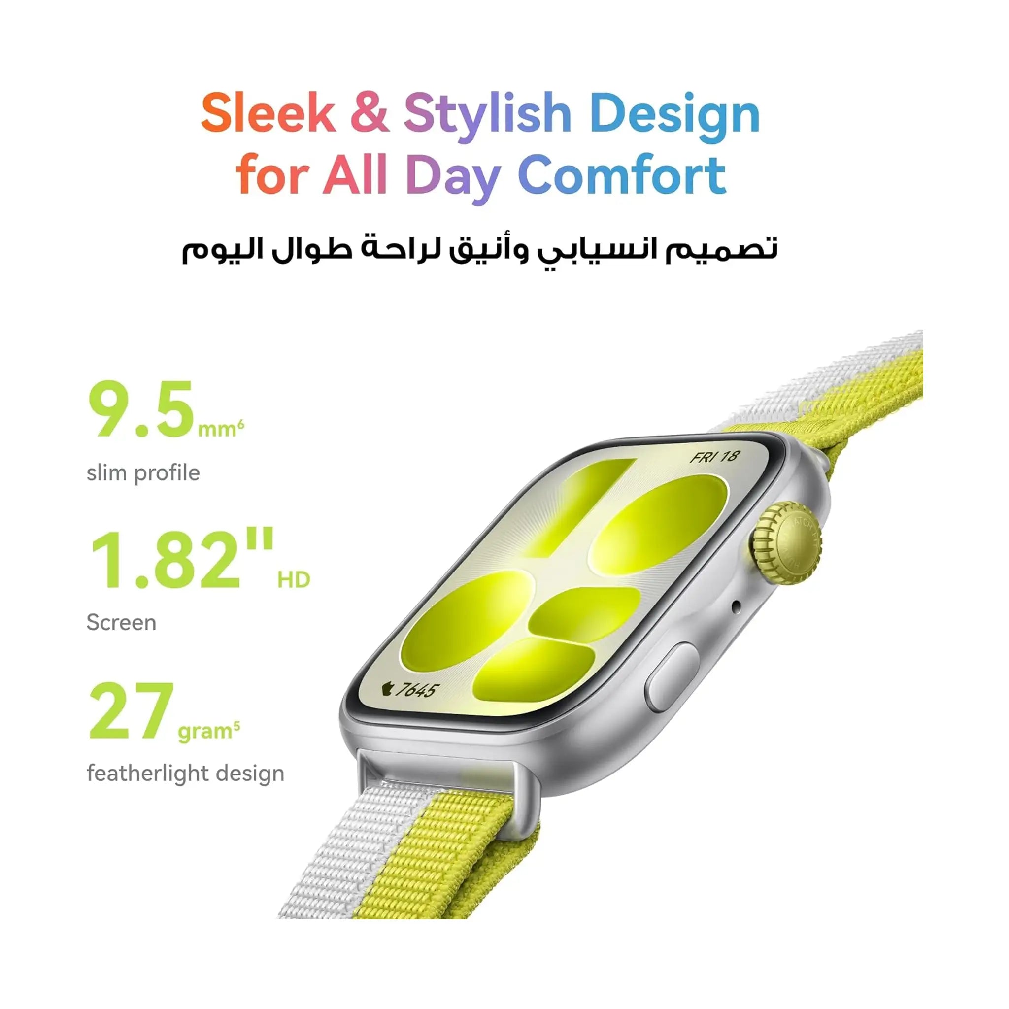 HUAWEI WATCH FIT 5 Smart Watch – 43mm FullView Display, iOS & Android, up to 10 Days Battery Life