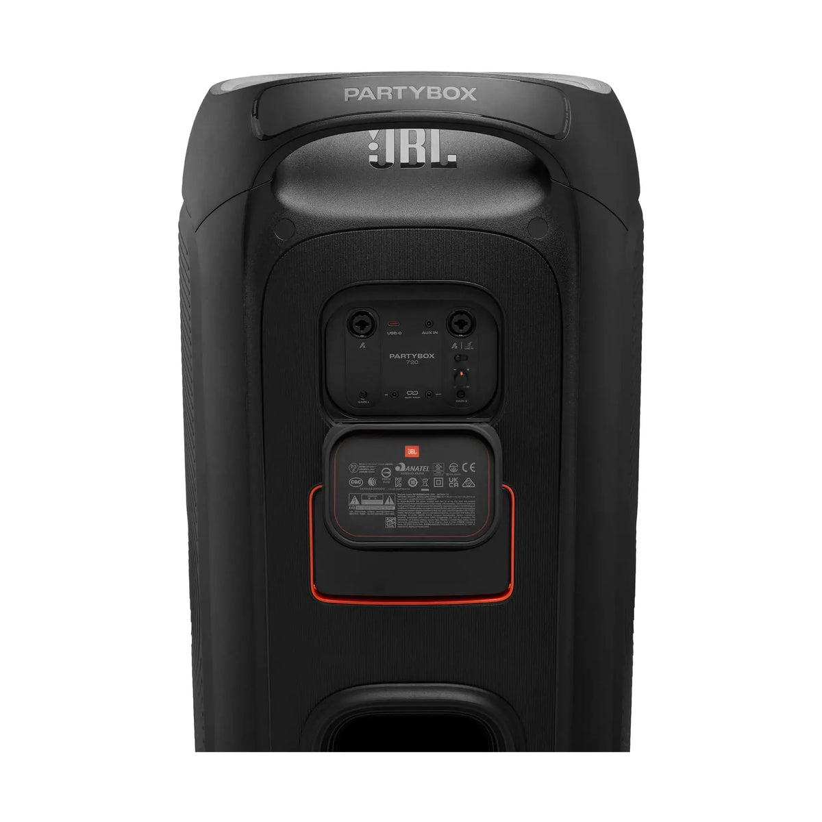 JBL PartyBox 720 Portable Party Speaker – 800W JBL Pro Sound, Futuristic Lightshow, IPX4, Bluetooth 5.4, Dual XLR & USB-C, Replaceable Battery (Sold Separately), Black