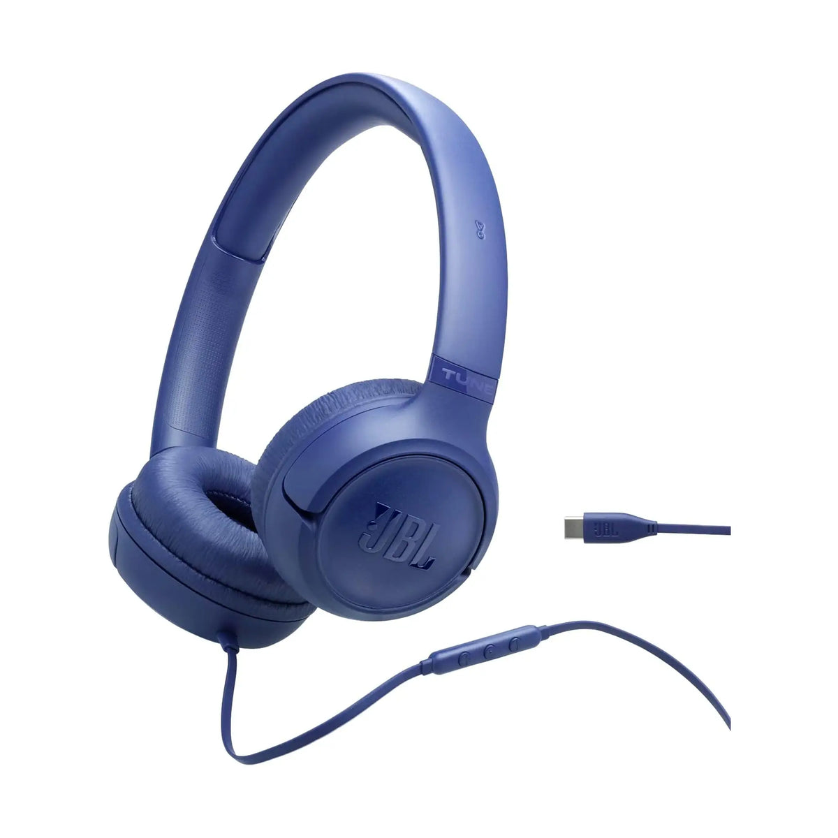 JBL Tune 530C USB-C Wired On-Ear Headphones – Hi-Res Audio, JBL Pure Bass, 3-Button Remote