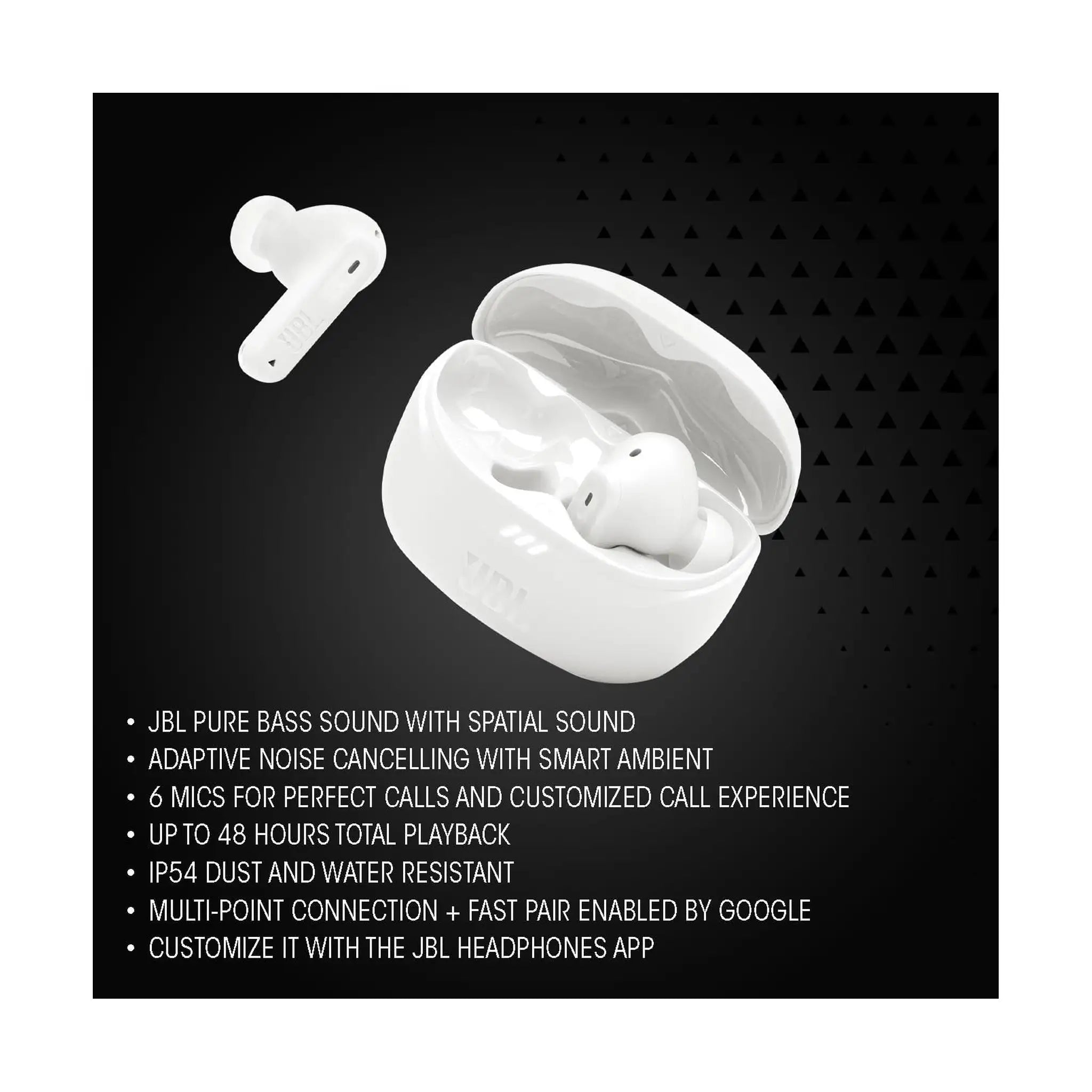 JBL Tune Beam 2 Noise Cancelling Earbuds