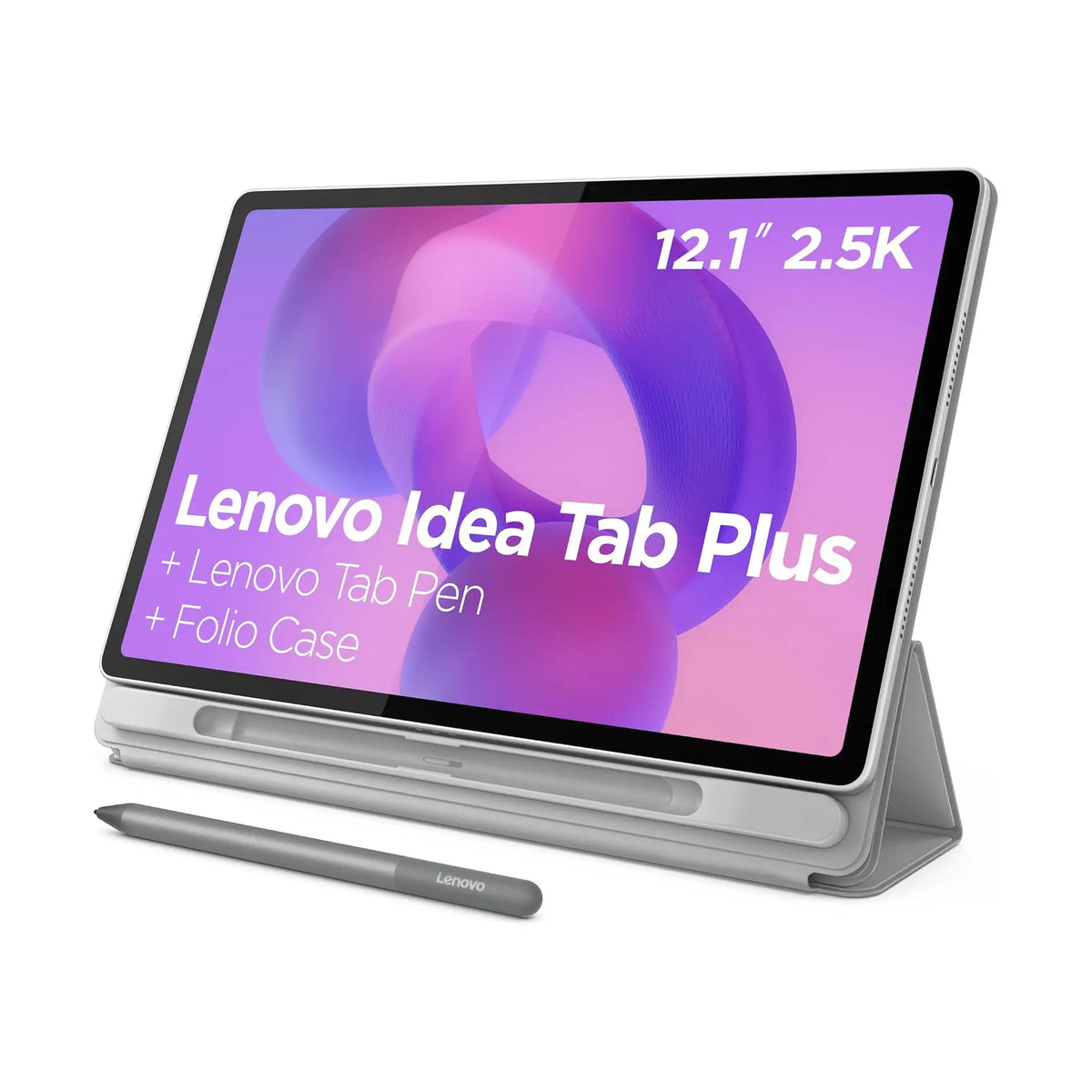 Lenovo Idea Tab Plus Tablet – 12.1" 2.5K IPS 90Hz, MediaTek Dimensity 6400, 8GB RAM, 256GB, Wi-Fi, Pen Included