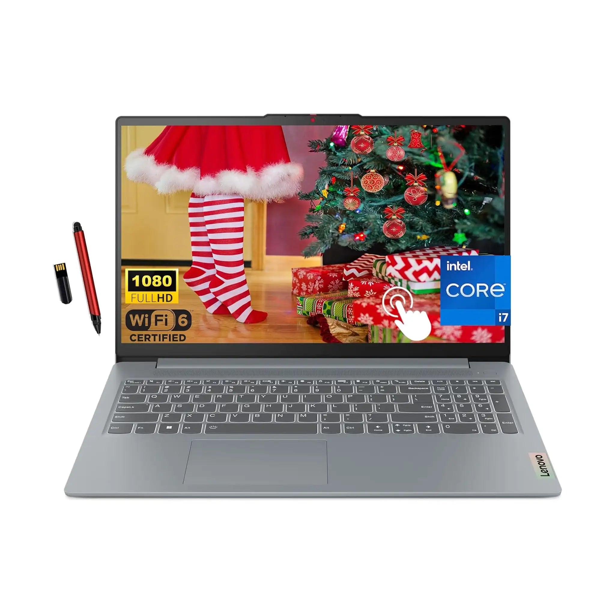 Lenovo IdeaPad Slim 3i (2024) – 15.6" FHD Touch, Intel Core i7-1355U, 16GB LPDDR5, 1TB SSD, Windows 11, Arctic Grey