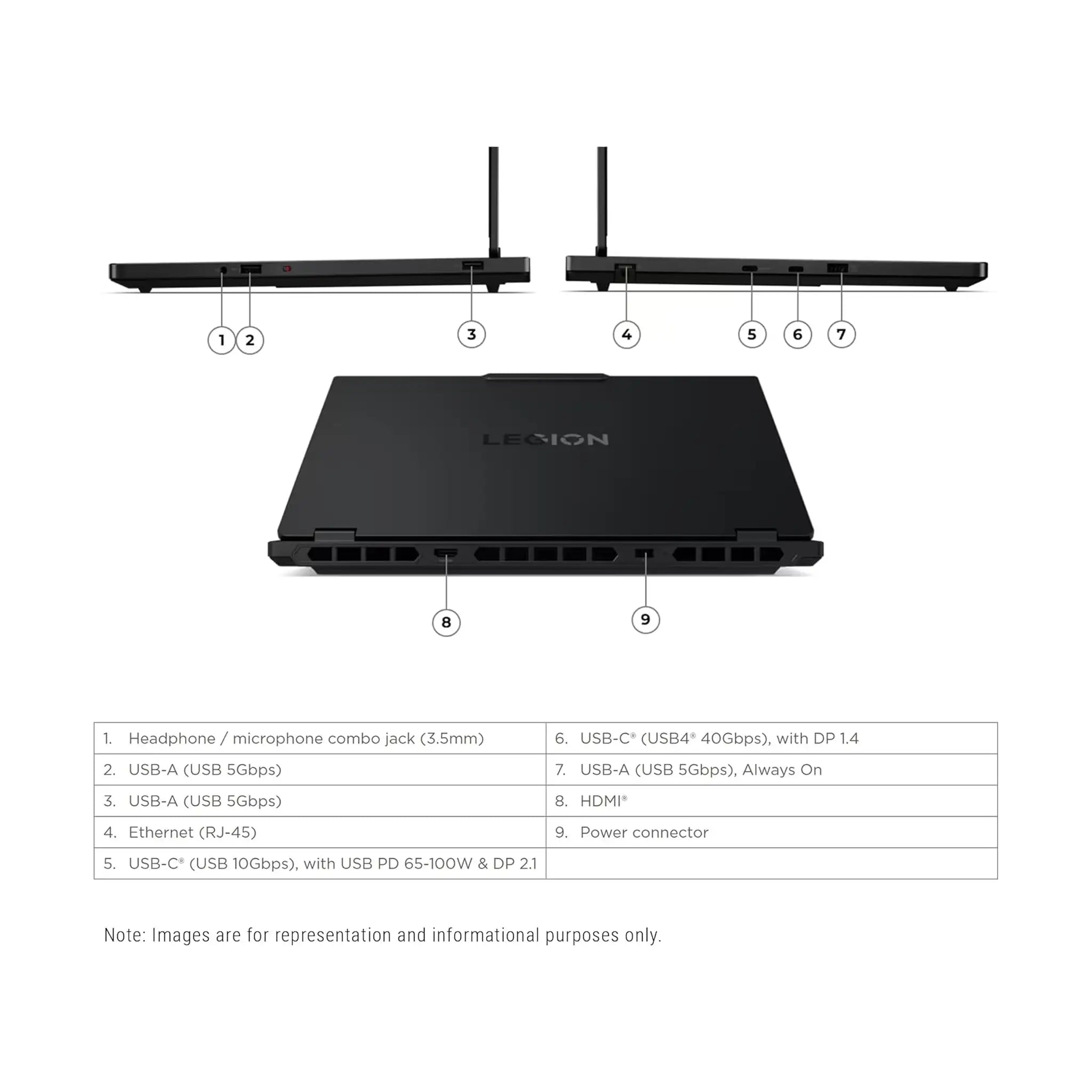 Lenovo Legion 5 Gen 10 Gaming Laptop (2025) – 15.1" WQXGA 165Hz, AMD Ryzen 7 260, RTX 5060 8GB