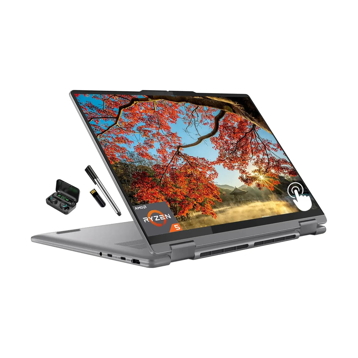 Lenovo Yoga 7 14" 2-in-1 Laptop (2024) – Ryzen AI 5 864HS, WUXGA Touchscreen, 8GB RAM, 521GB SSD