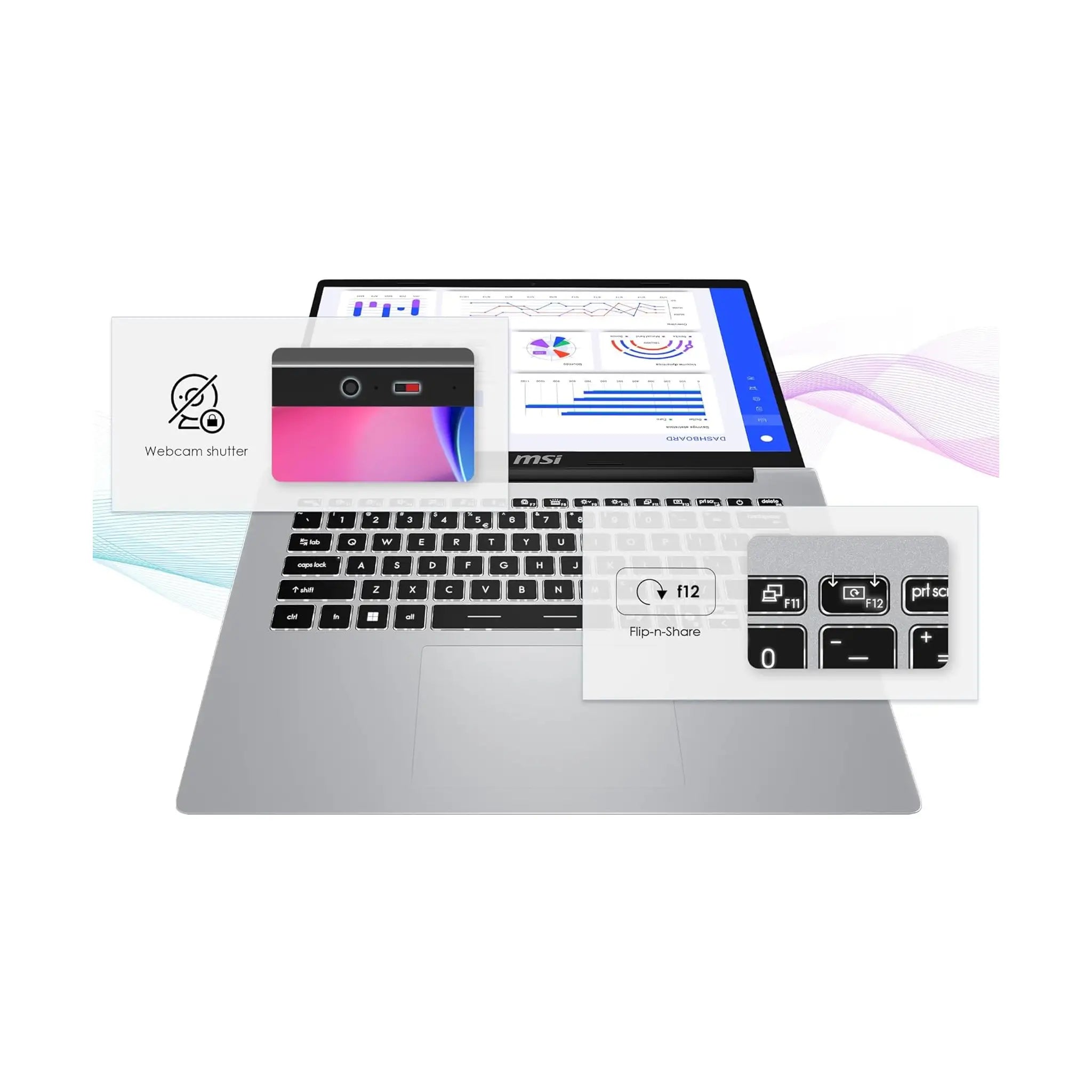 MSI Modern 14 F13MG Slim Laptop (2024) – 14" FHD IPS-Level, Intel Core i5-1335U, 8GB RAM, 512GB SSD, Windows 11, Silver