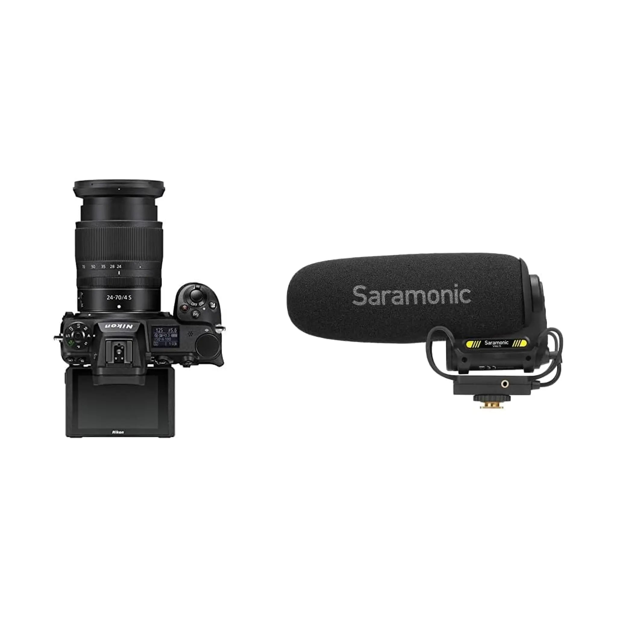 #Bundle Option_ + 24-70mm f/4 Lens & Saramonic Vmic5 Camera-Mount Shotgun Microphone