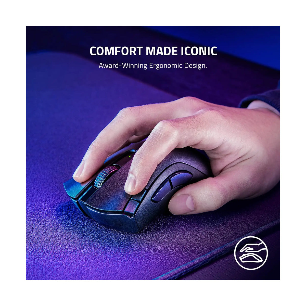 Razer DeathAdder V2 X HyperSpeed Wireless Gaming Mouse – 14K DPI, 7 Buttons, Black