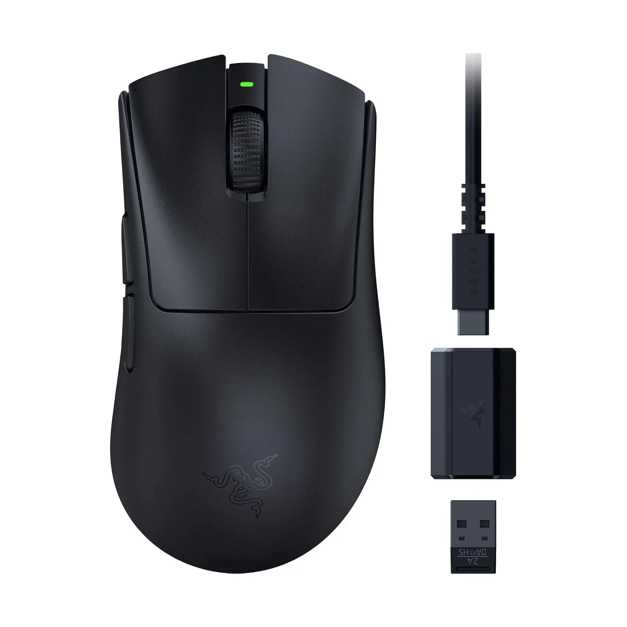 Razer DeathAdder V3 HyperSpeed Wireless Gaming Mouse – 26K DPI, Gen-3 Switches, Black