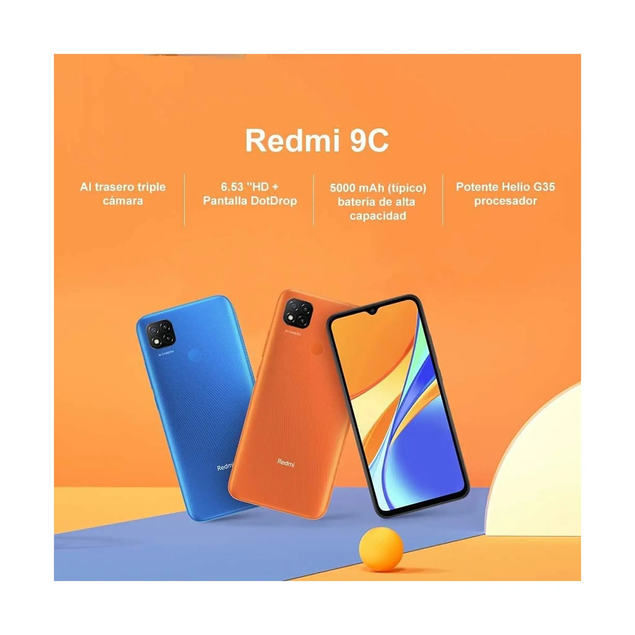 Redmi 9C, 3GB RAM, 64GB - Midnight Gray