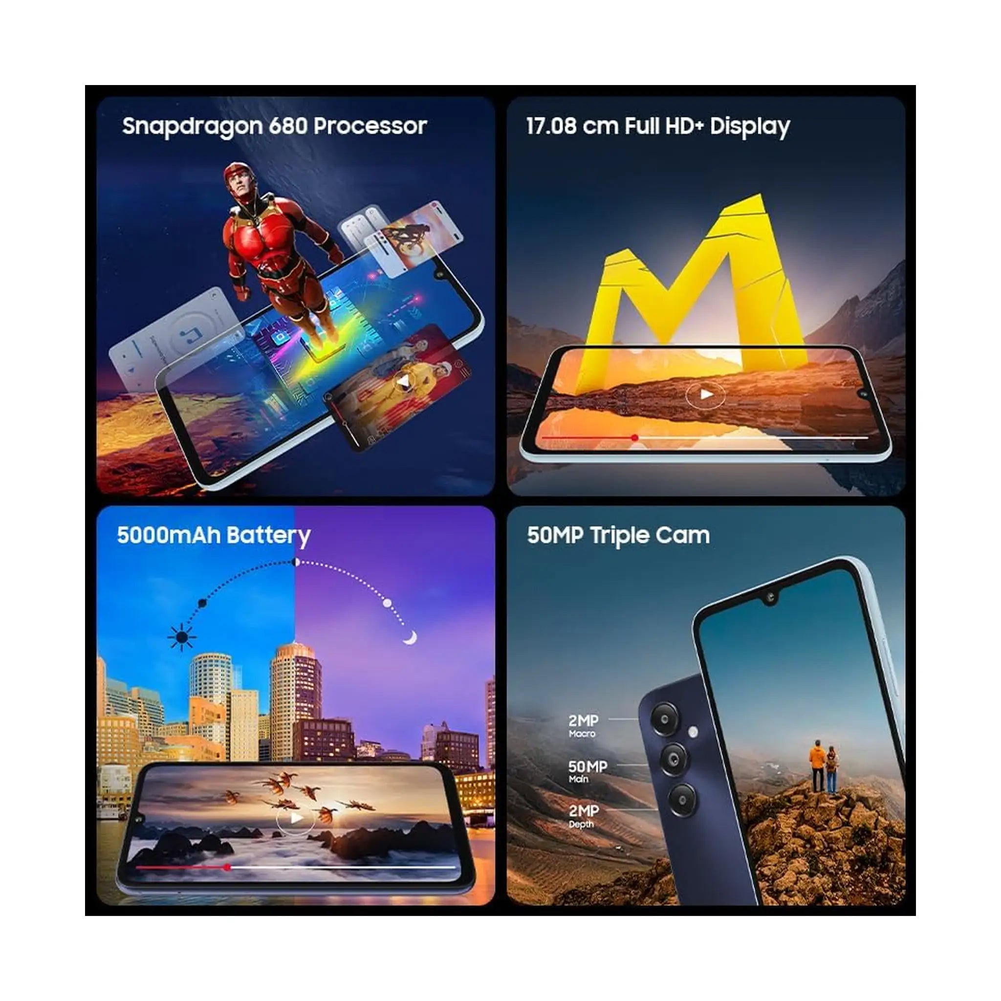 Samsung Galaxy M14 4G - 4GB RAM, 64GB Storage