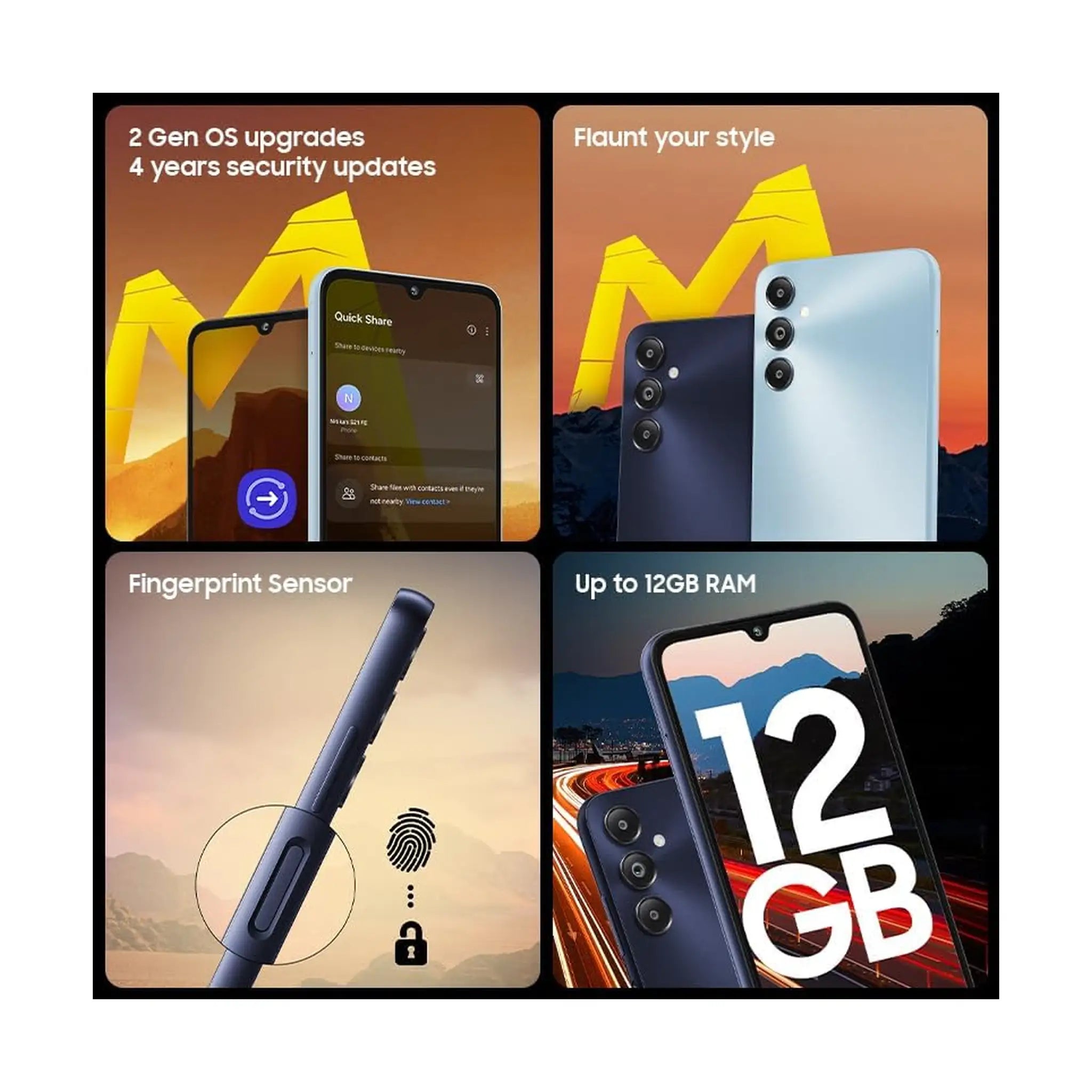 Samsung Galaxy M14 4G - 4GB RAM, 64GB Storage