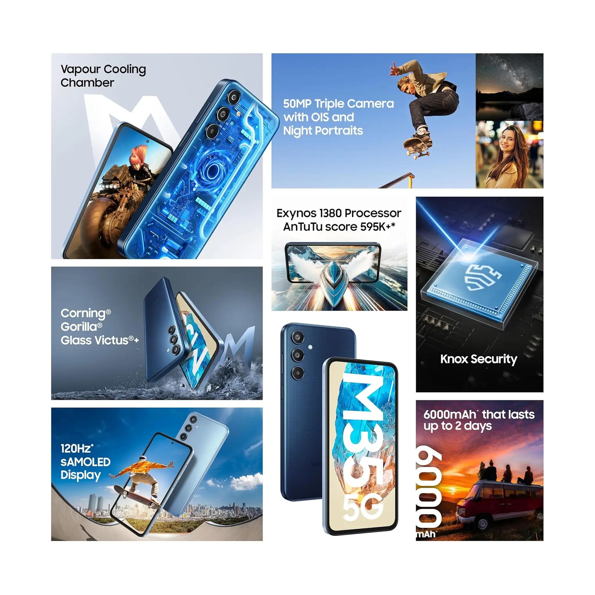 Samsung Galaxy M35 5G - 6GB RAM - 128GB Storage