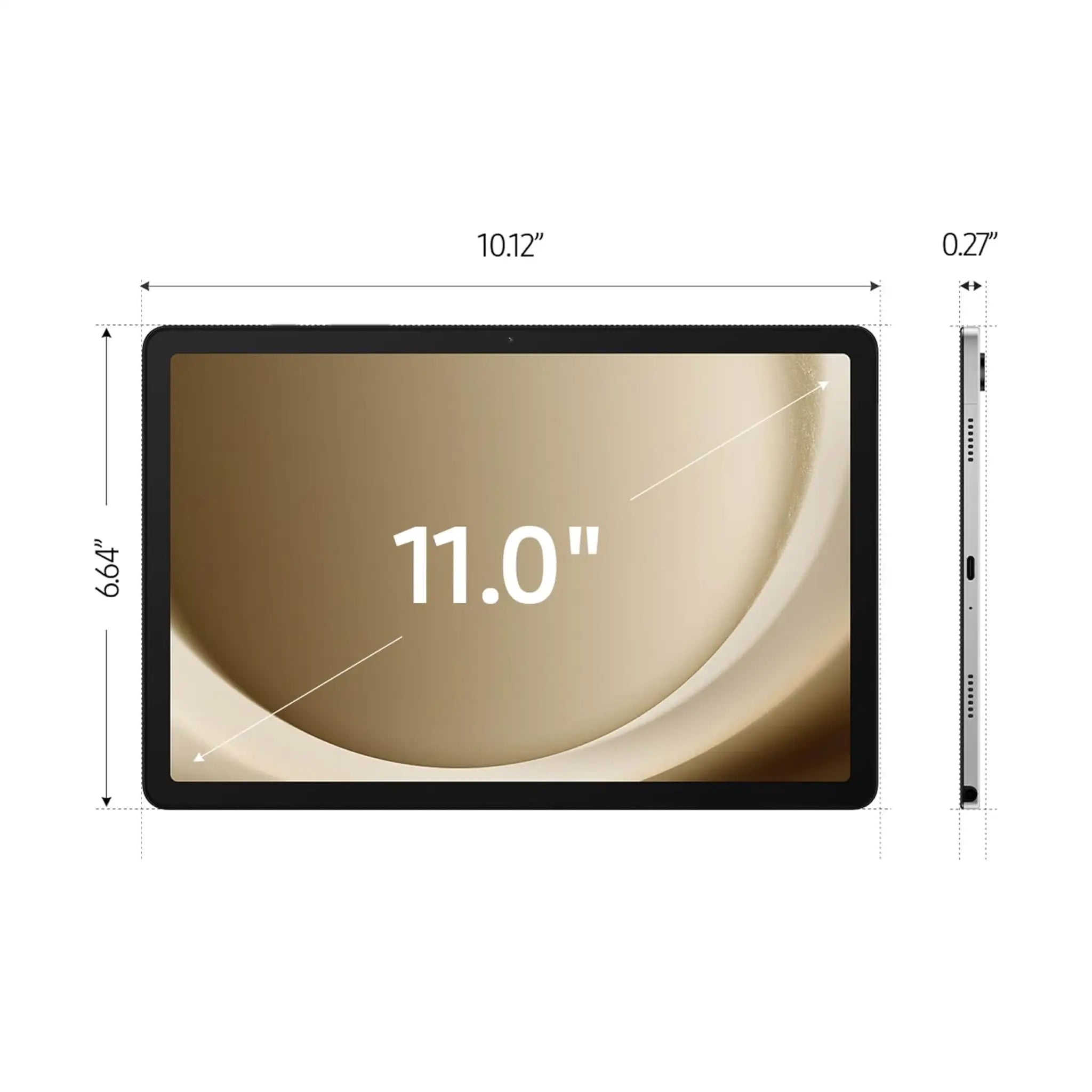 Samsung Galaxy Tab A9+ Upgraded Chipset, 4GB RAM, 64GB Storage - Silver