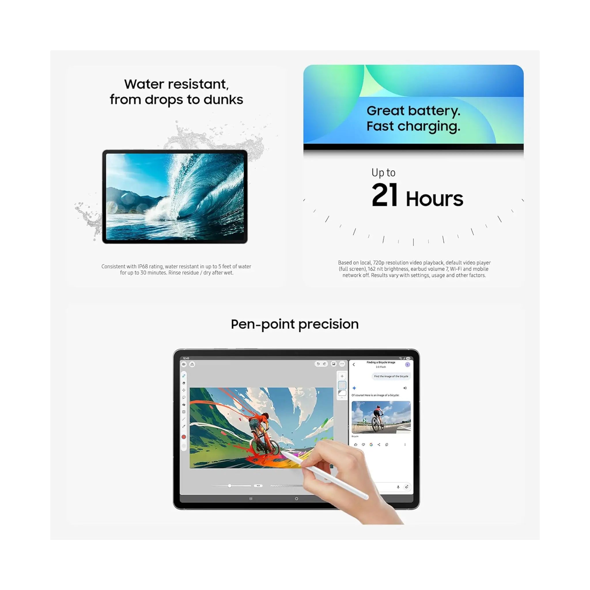 Samsung Galaxy Tab S10 FE+ – 13.1" WiFi Android Tablet with S Pen