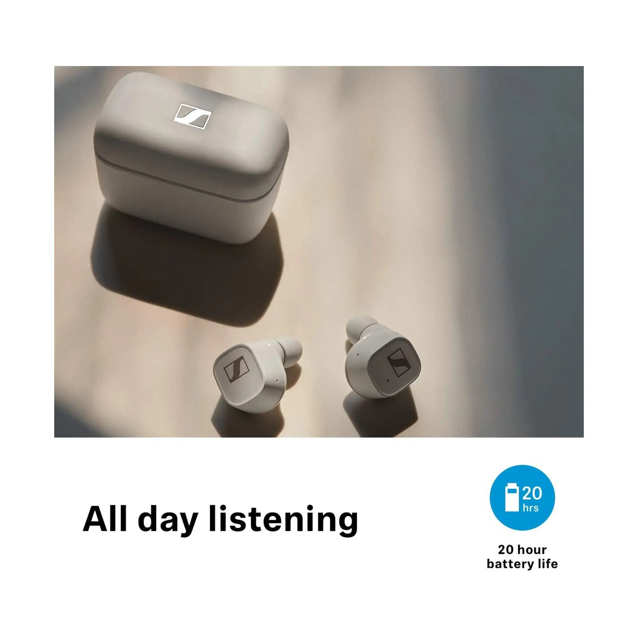 Sennheiser CX 400BT True Wireless Earbuds - White