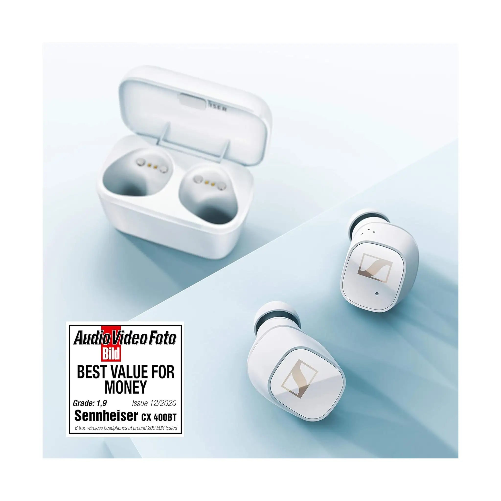 Sennheiser CX 400BT True Wireless Earbuds - White