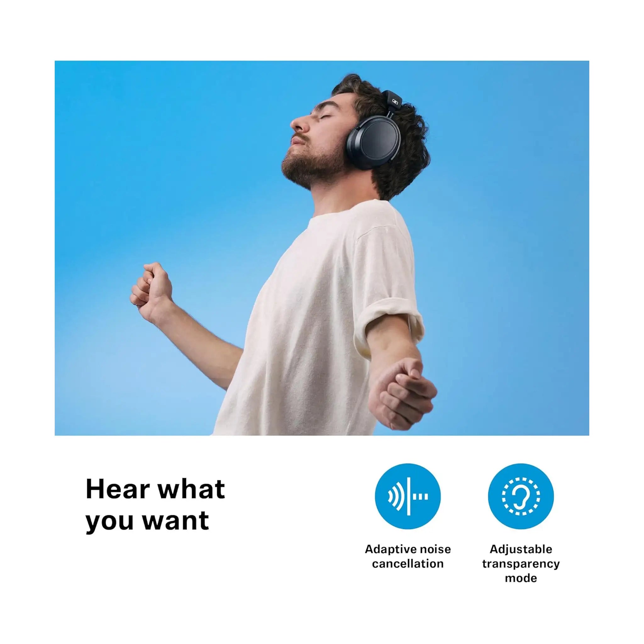 Sennheiser MOMENTUM 4 Wireless Headphones with Adaptive Noise Cancellation