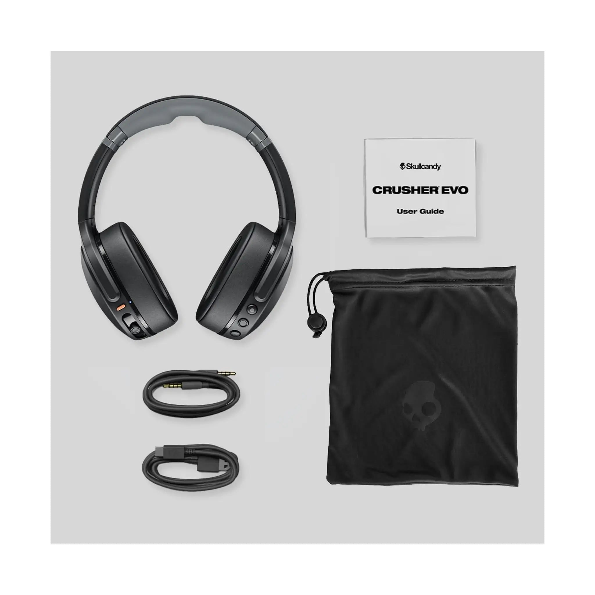 Skullcandy Crusher Evo Wireless Over-Ear Headphones – Multi-Sensory Bass, Noise Isolating, Bluetooth