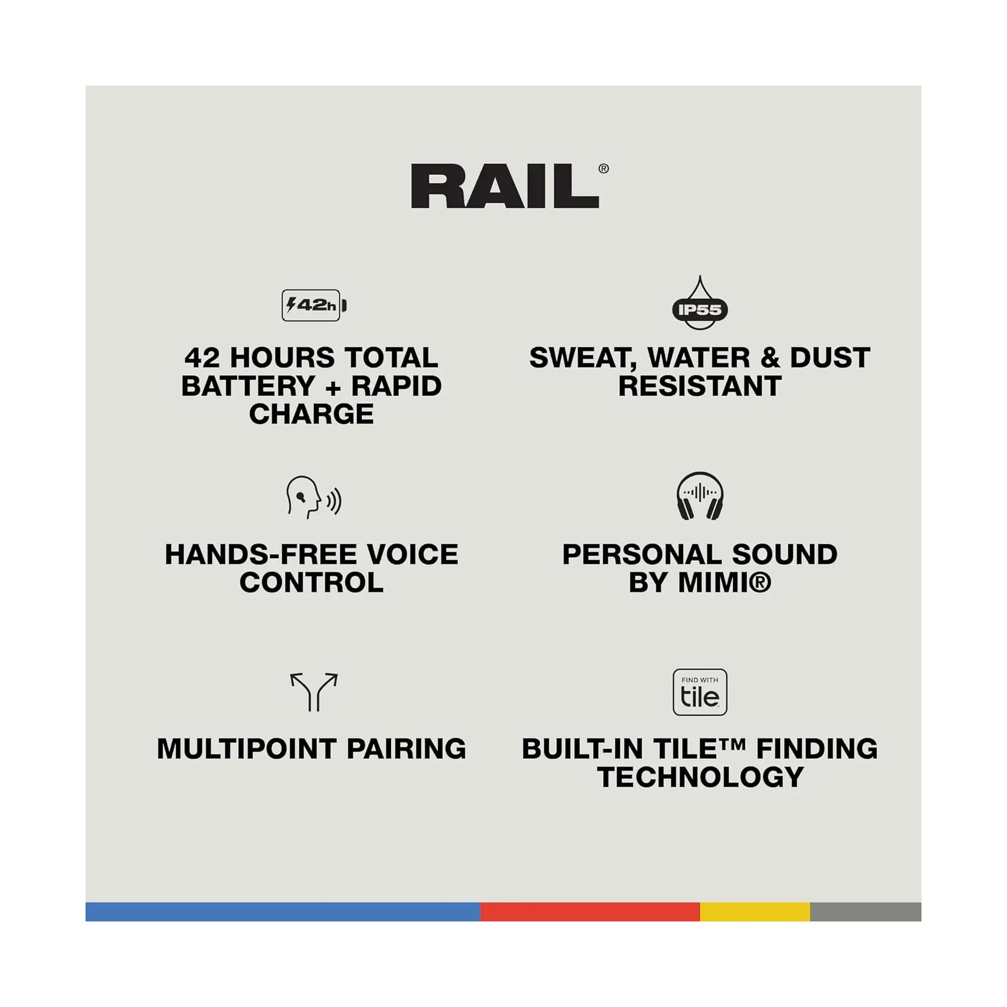 Skullcandy Rail Wireless Earbuds