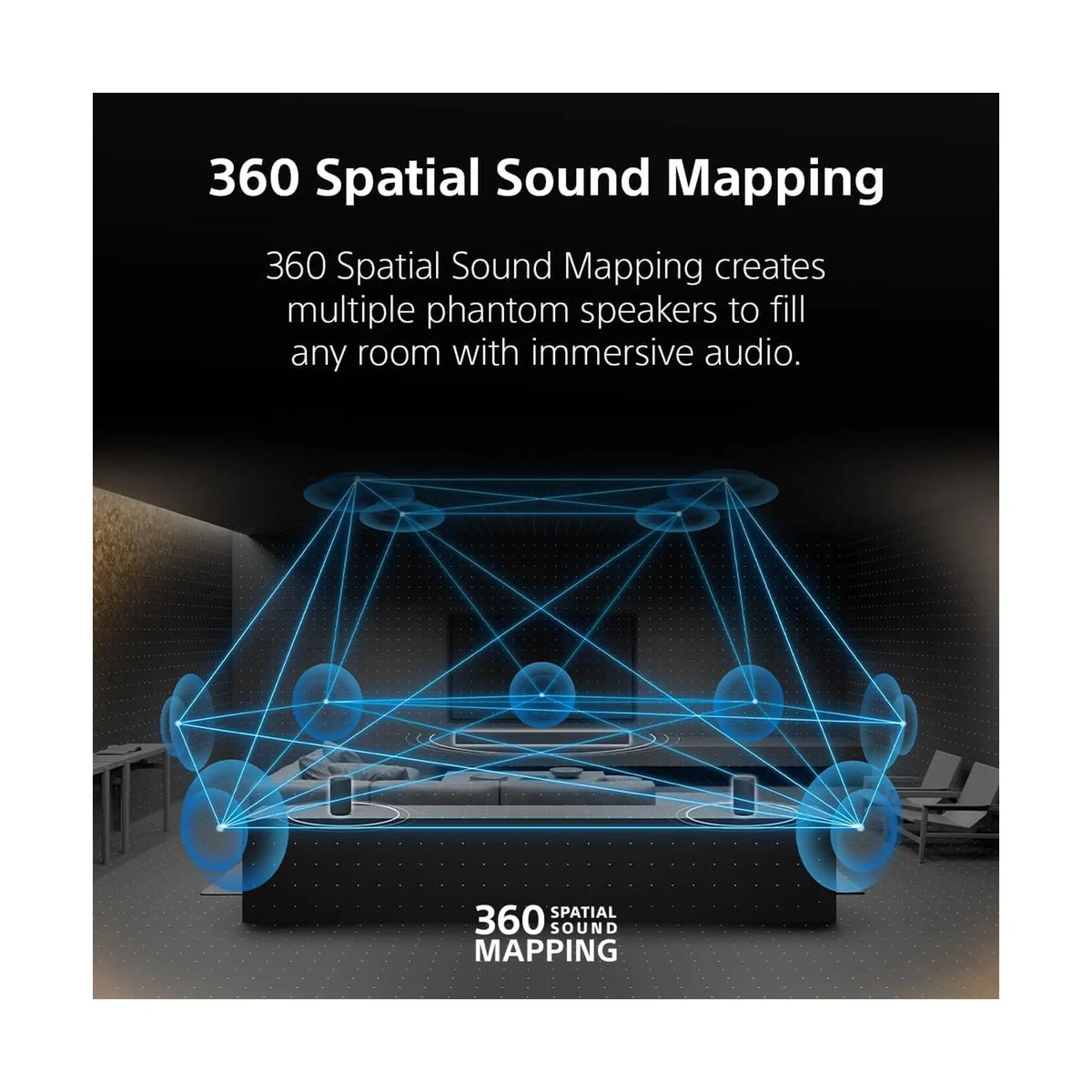 Sony BRAVIA Theater Rear 9 SA-RS9 Wireless Rear Speakers – 360 Spatial Sound Mapping, Dolby Atmos & DTS:X, for BRAVIA Theater Bar 9 | Bar 8 | Bar 7 & HT-A3000, Black