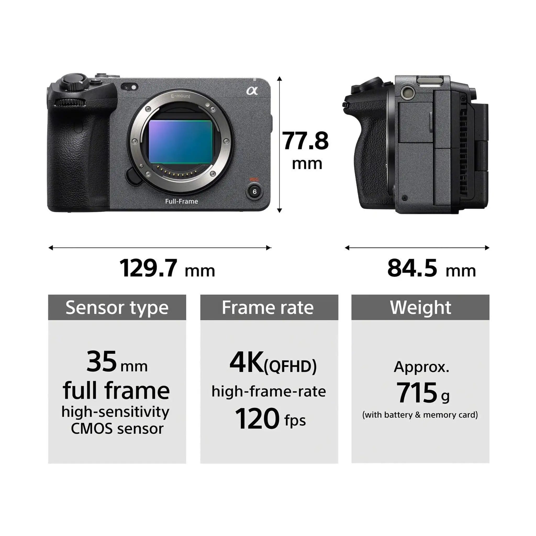 Sony FX3 Full Frame Cinema Camera