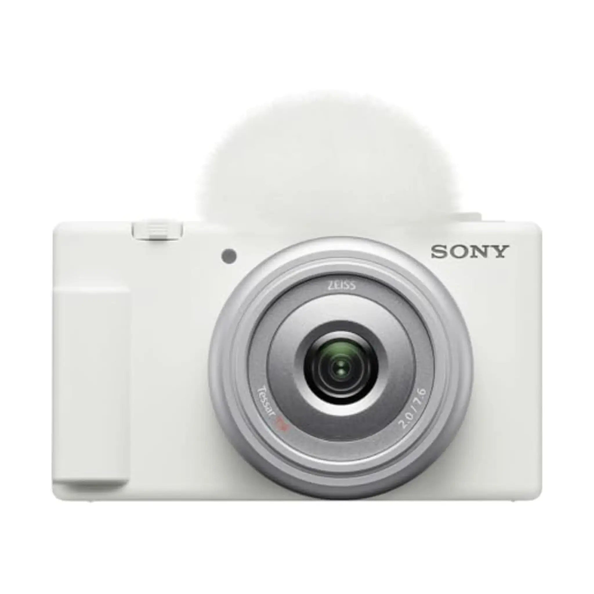 Sony ZV-1F Vlog Camera - Vari-Angle LCD, Directional 3-Capsule Mic, White